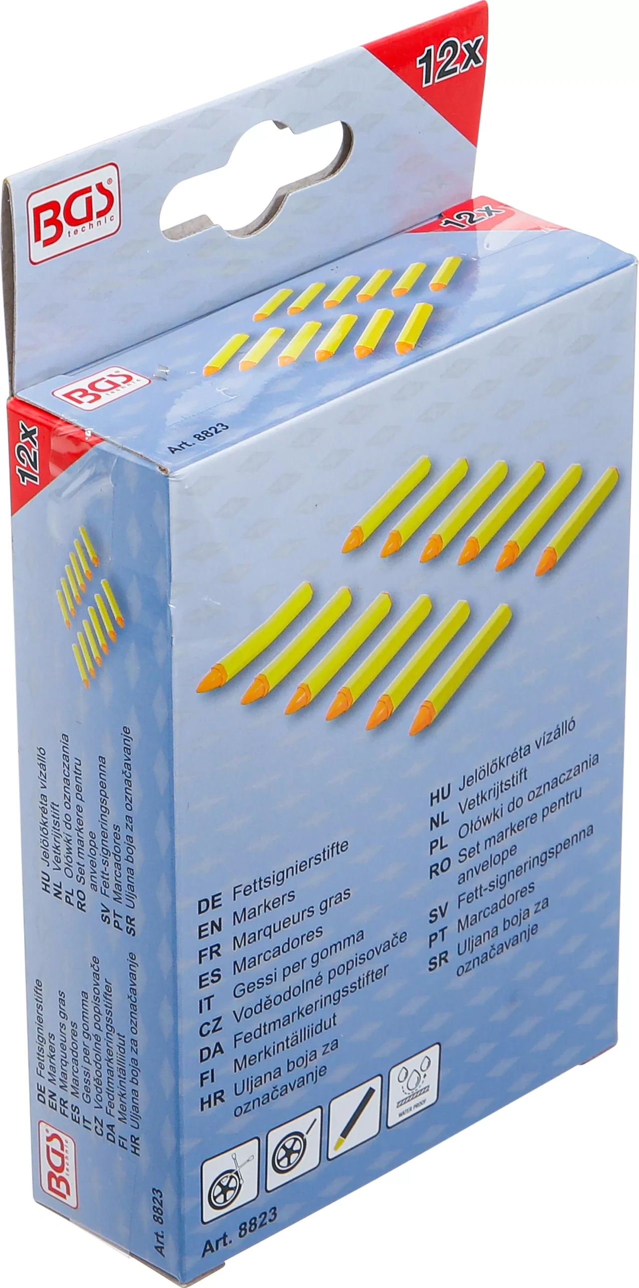 Fett-signeringspenna | Gul | 12 st.