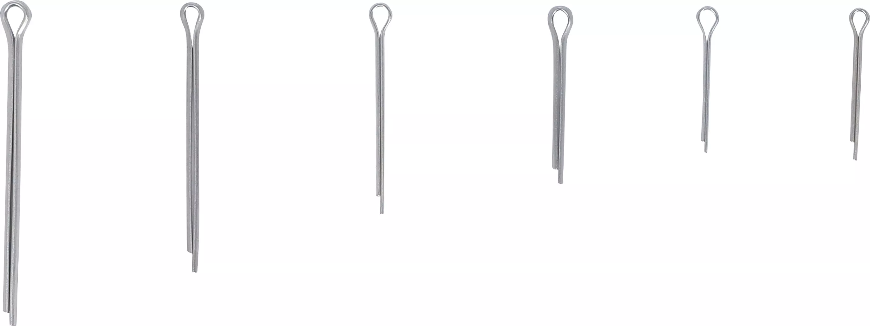 Fjädersprint-sortiment | Rostfritt stål | Ø 1,6 - 4,0 mm | 555 delar