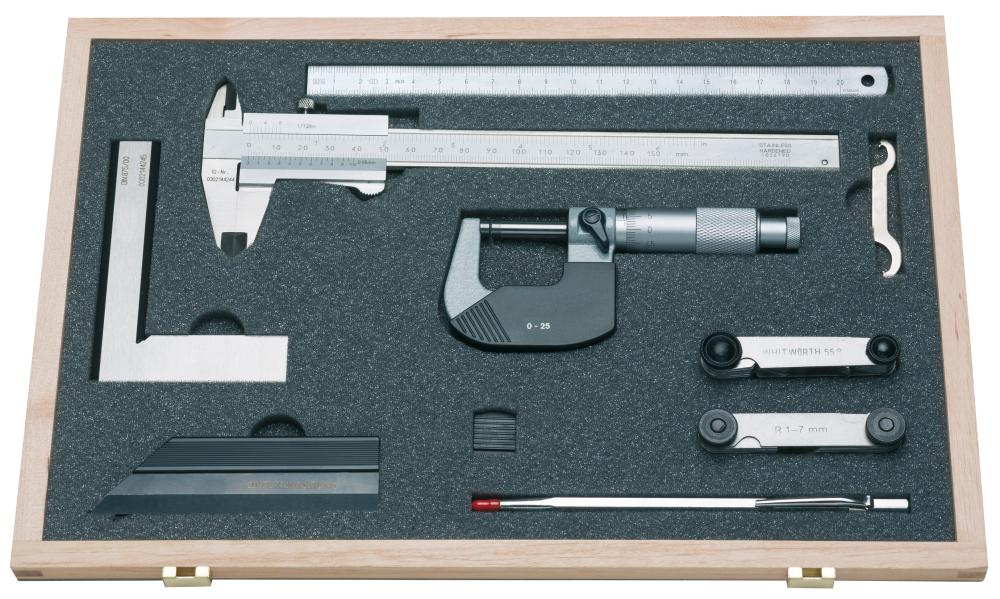 Mätsats 8-delar i trälåda