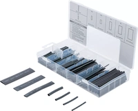 Krympslang-sortiment | svart | 127 delar