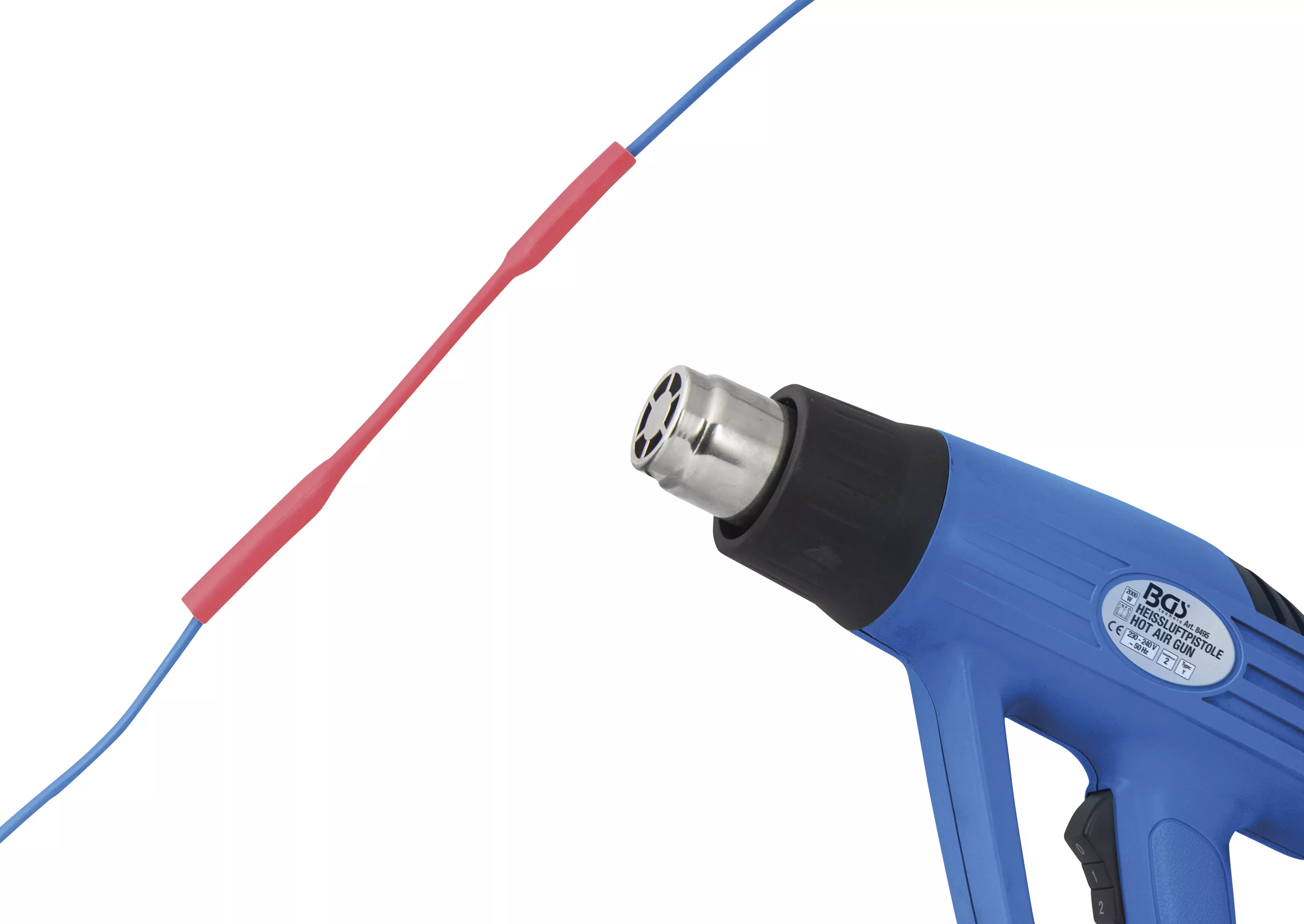 Krympslang-box | röd | Ø 2,5 mm | 10 m