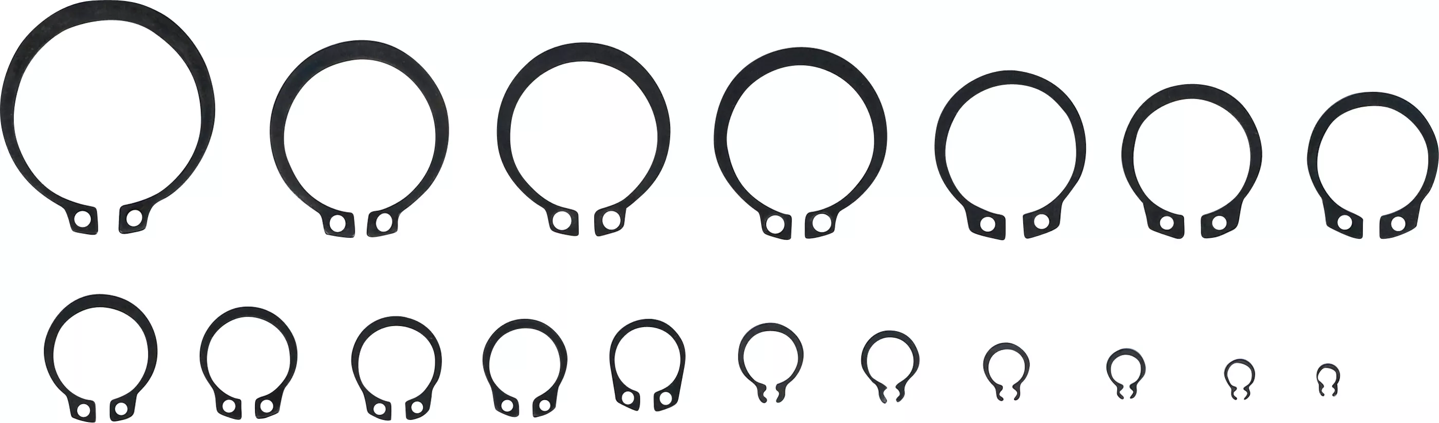 Yttre låsning-sortiment (spårring) | Ø 3 - 32 mm | 300 delar