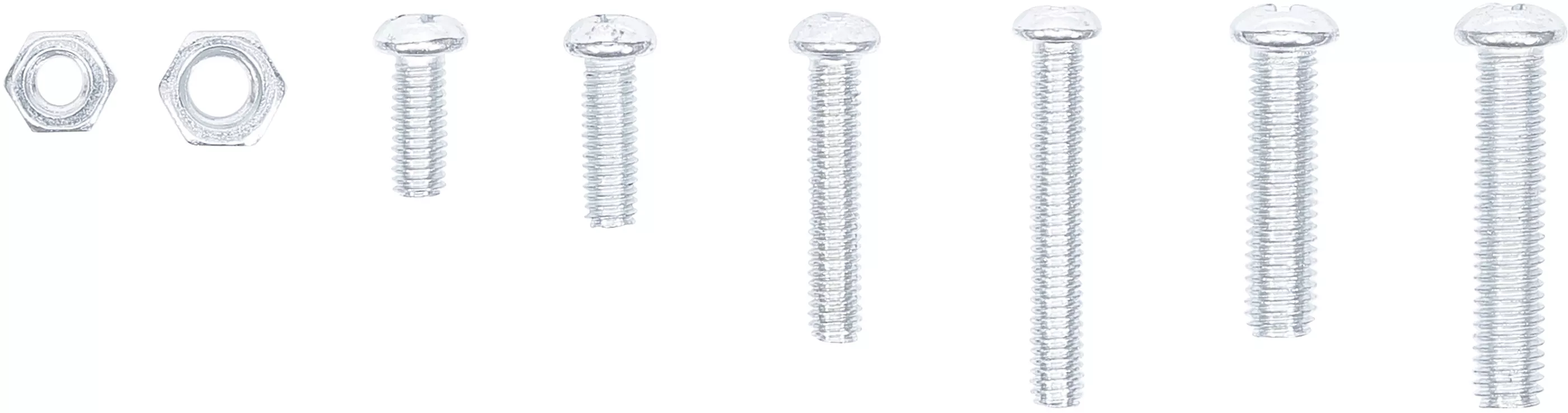 Mutter- och skruv-sortiment | Metriskt | M4 / M5 | 126 delar