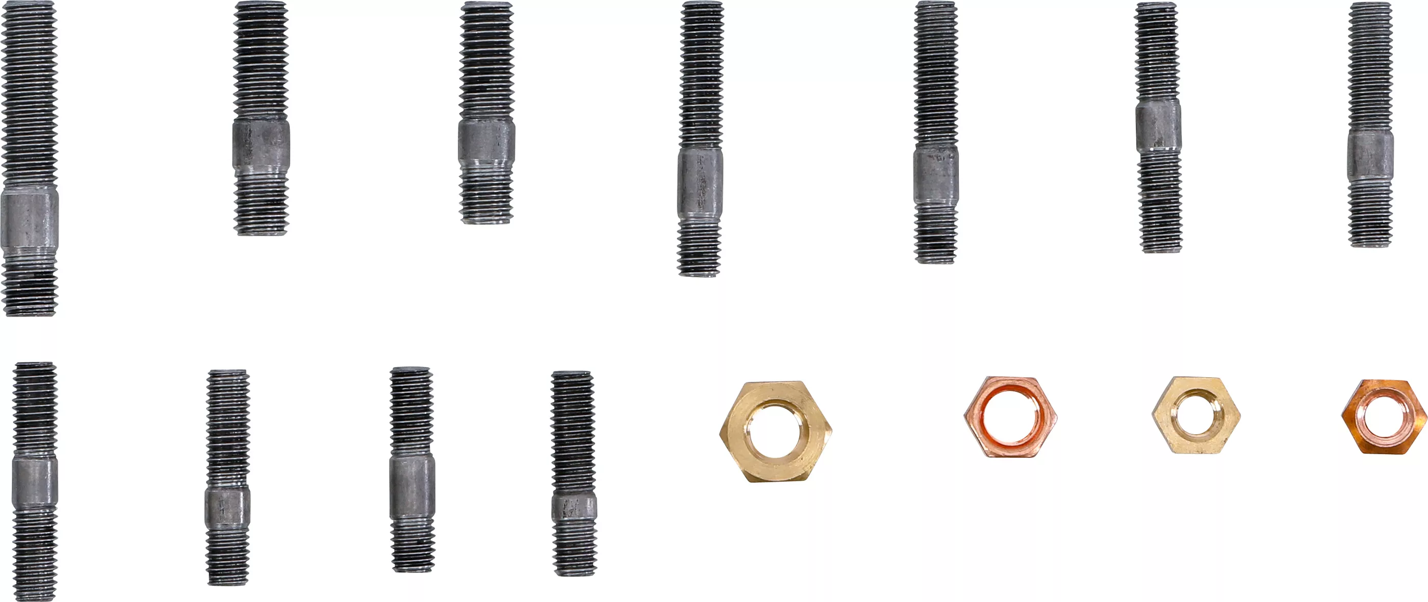 Insug/grenrör pinnbult- och mutter-sortiment | 100 delar