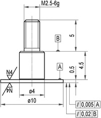 Mätinsats stål stl. 11/ 10,0x0,5mm tallrik