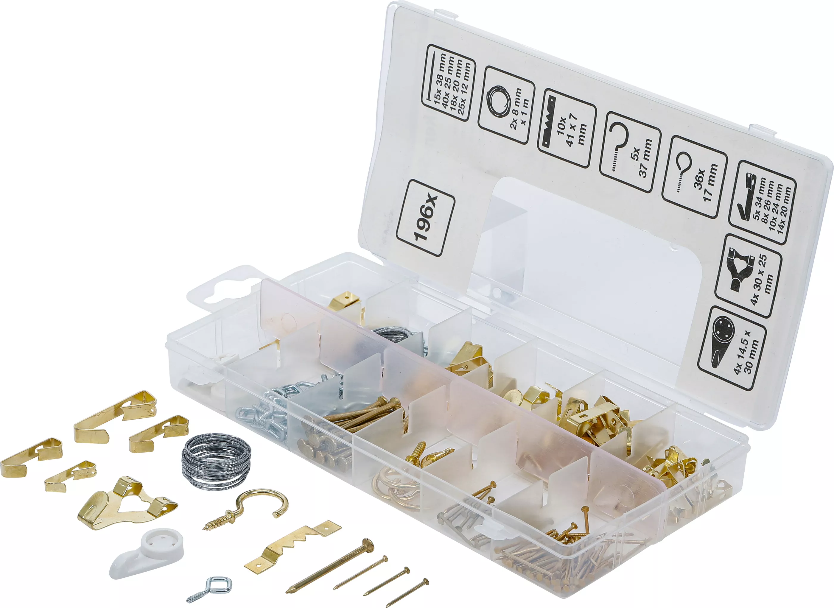 Tavelkrok-sortiment | 196 delar