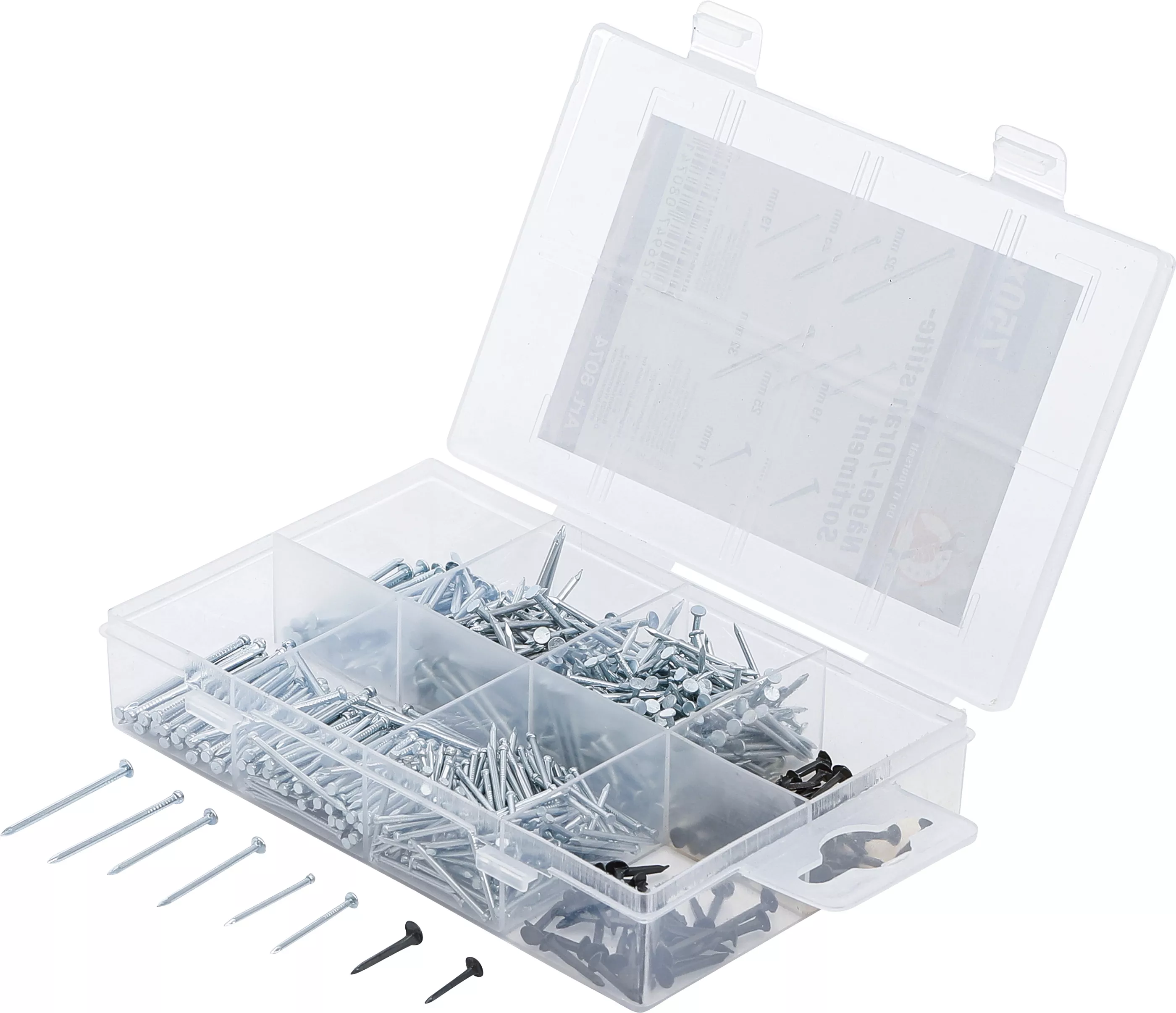 Spik-/trådstift-sortiment | 750 delar
