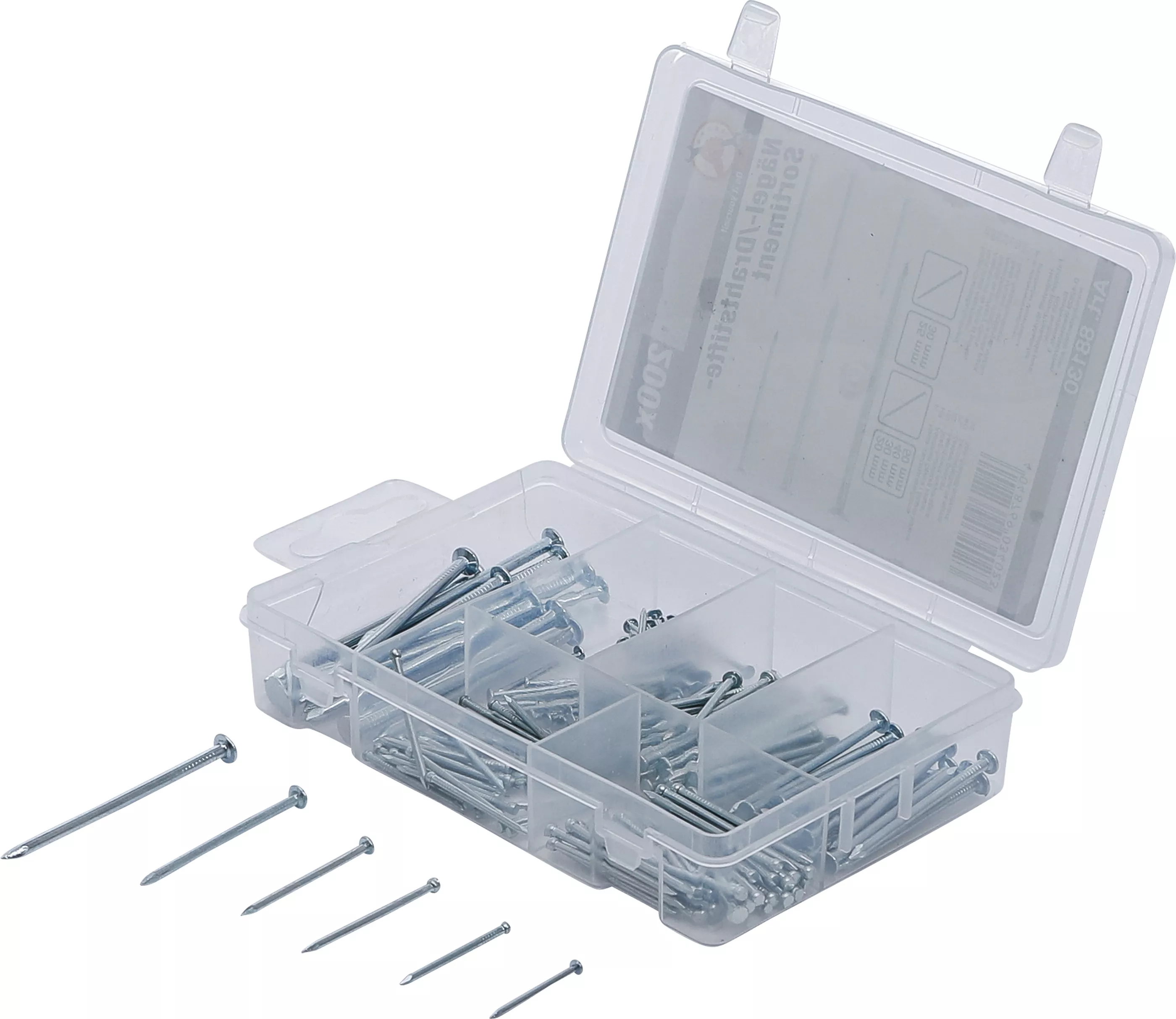 Spik-/trådstift-sortiment | 200 delar