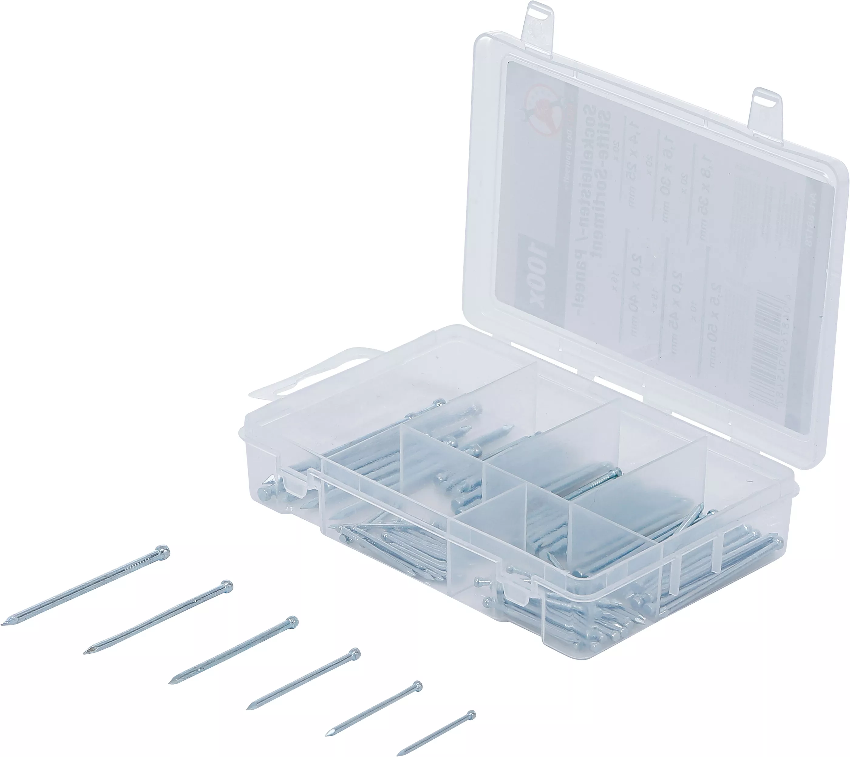 Sockellist- / panelstift-sortiment | 100 delar