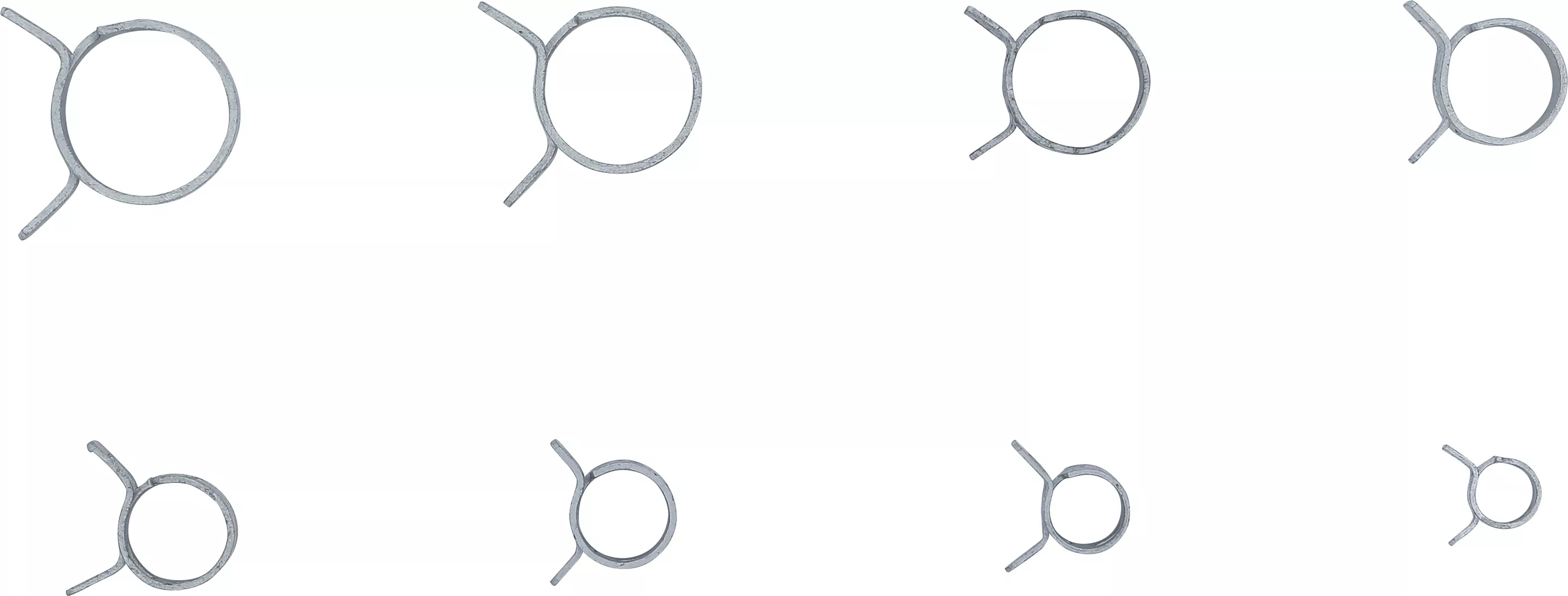 Fjäderband-Slangklämmor-Sortiment | 80 delar