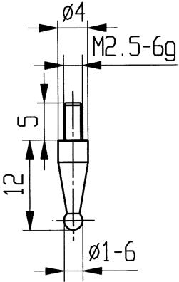 Mätinsats HM stl.18/ 1,0mm Kula