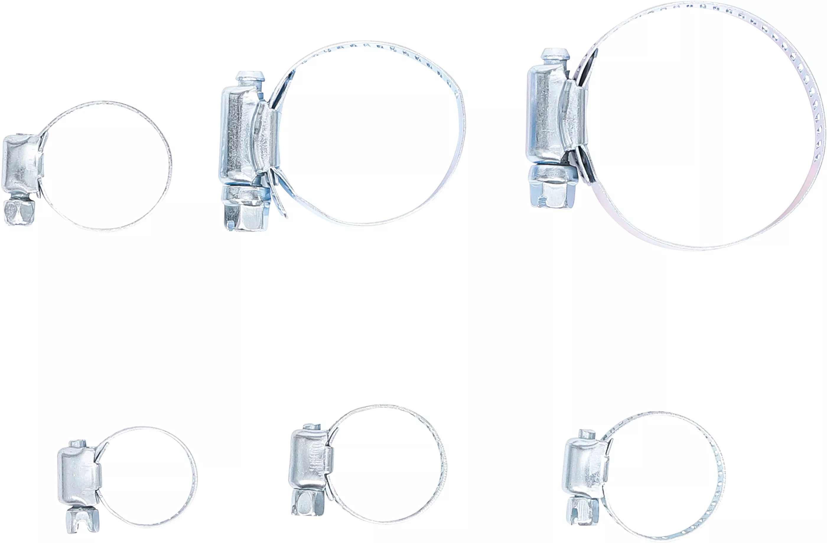 Slangklämmor-sortiment | Ø 4 - 45 mm | 6 delar