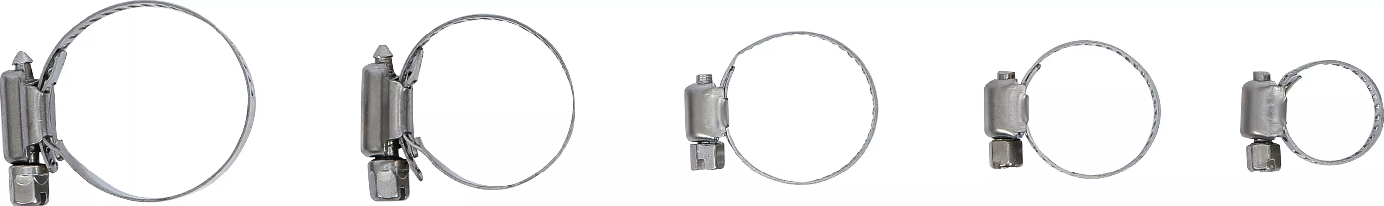 Slangklämmor-Sortiment | Rostfri | Ø 16 - 38 mm | 26 delar