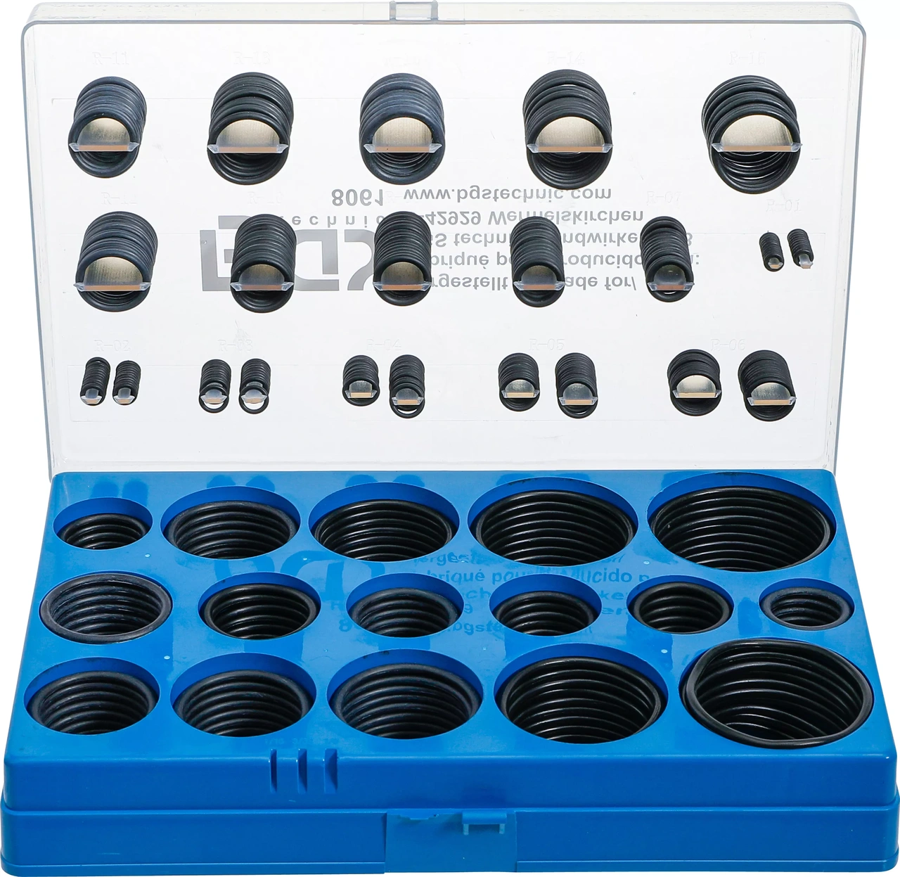 O-Ring-Sortiment | Tumsstorlekar | 419 delar