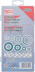 O-Ring-Sortiment | HNBR | Ø 3 - 22 mm | 225 delar