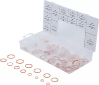 Tätningsring-Sortiment | Koppar | Metrisk | För oljeavtappningsskruvar | 75 delar