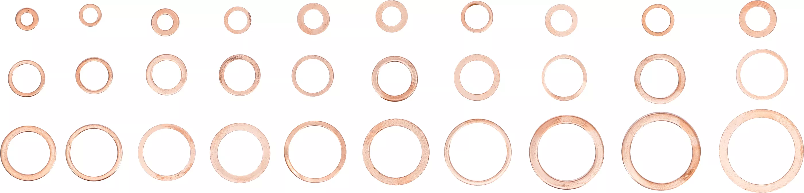 Tätningsring-Sortiment | Koppar | 300 delar