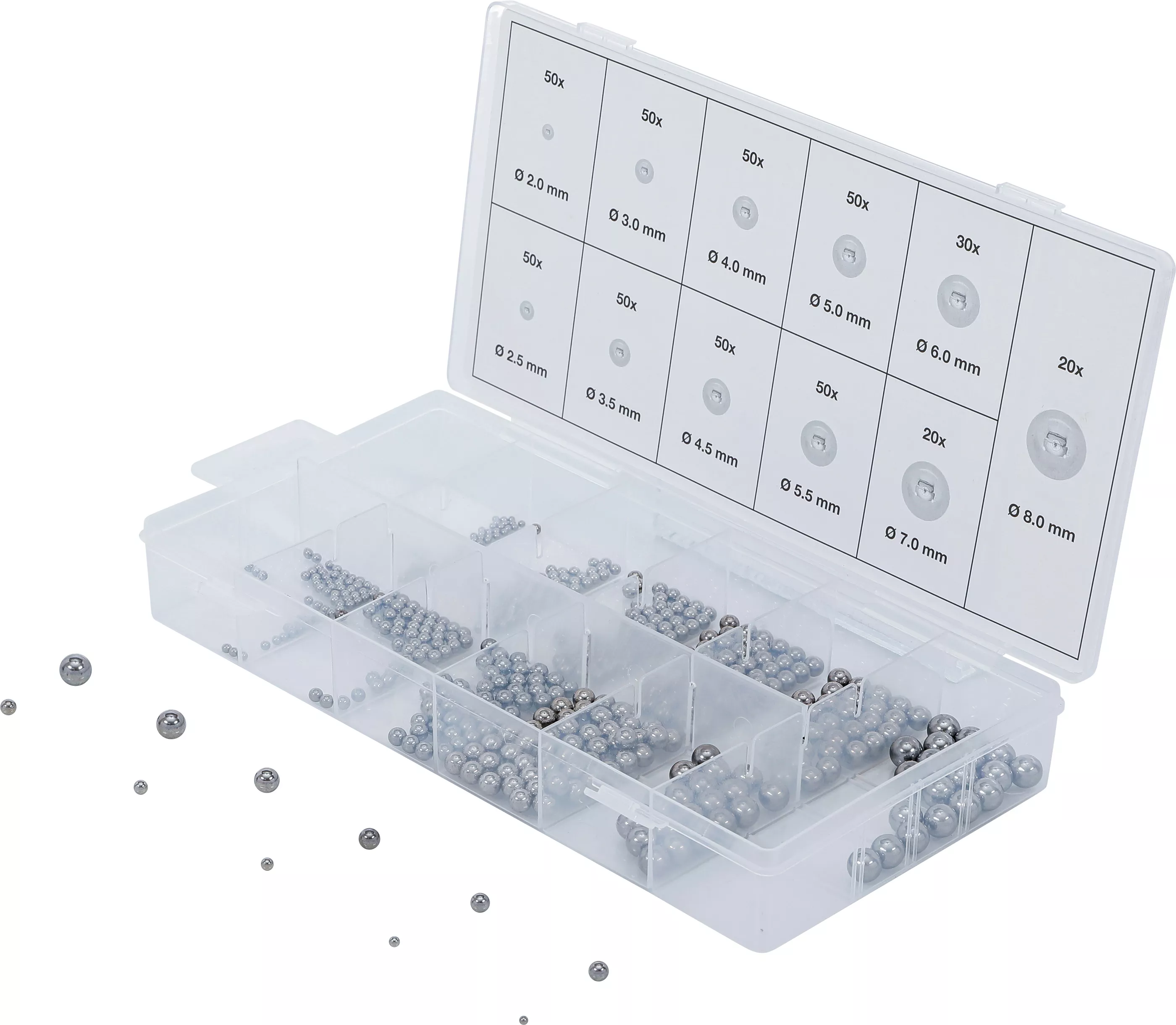Stålkullagersortiment | 470 delar