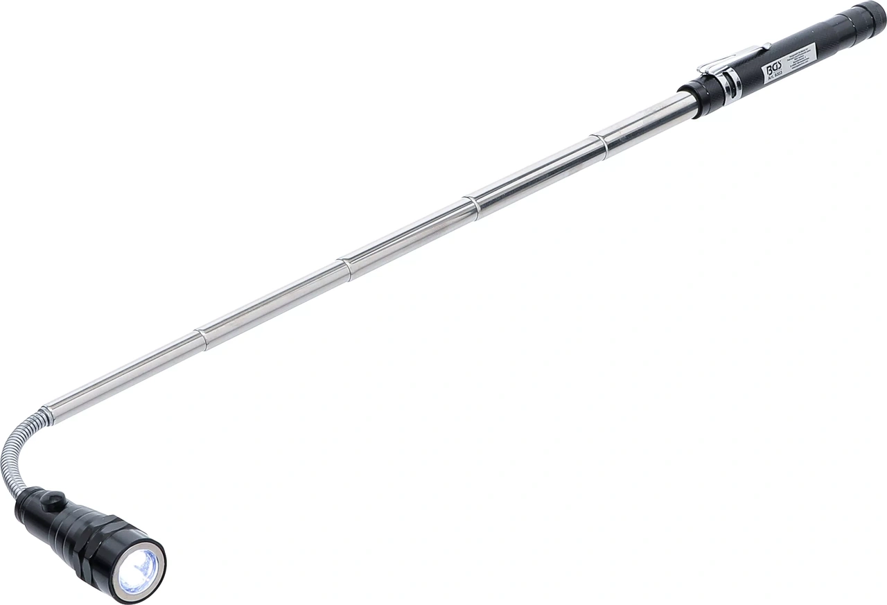 Utdragbar LED-lampa med magnetlyftare | "2-IN-1"