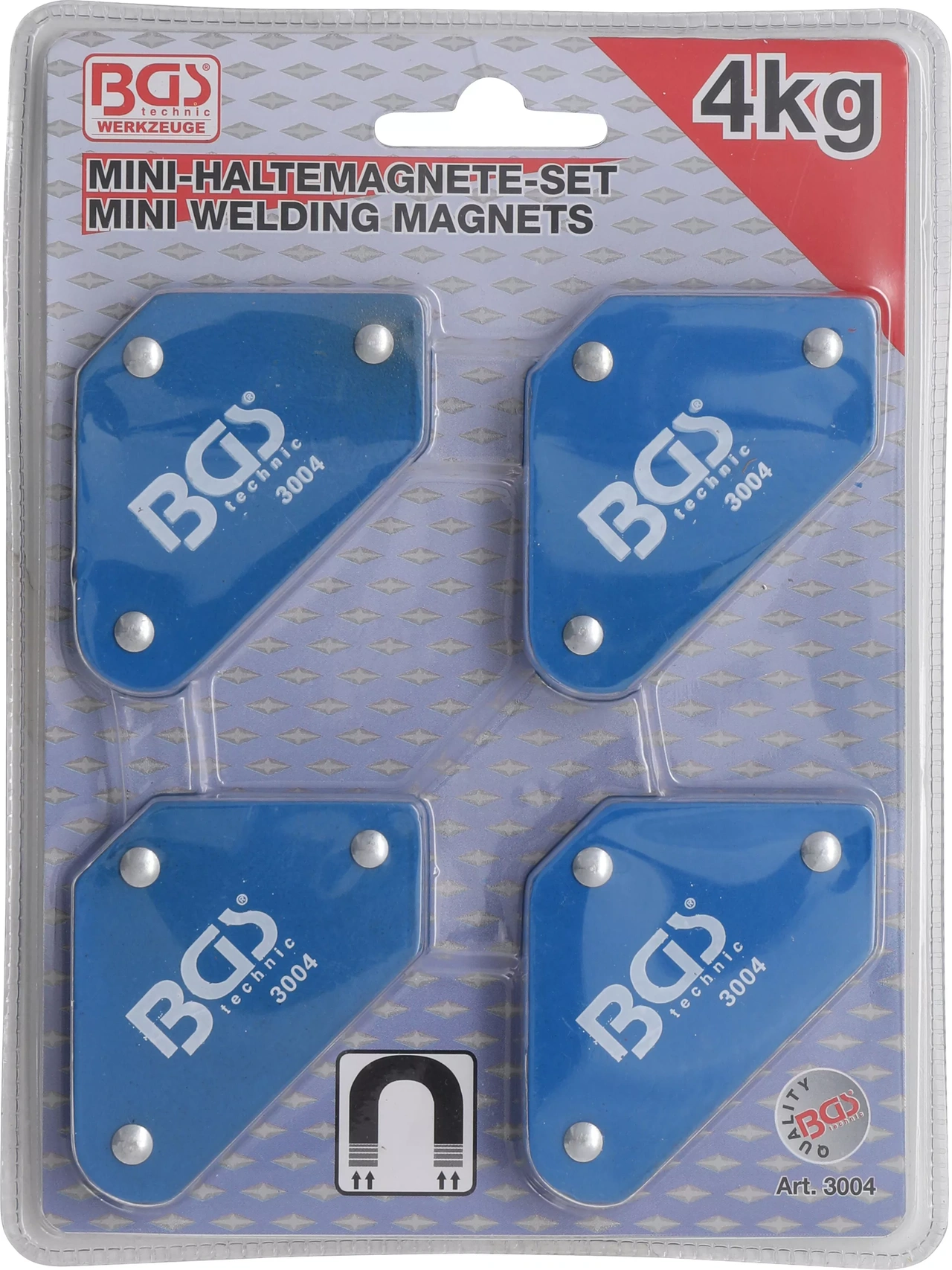 Mini-Magnethållare-sats | 45° - 90° - 135° | 4 delar