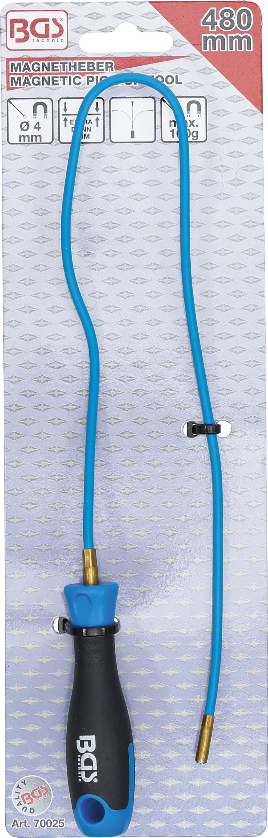 Magnetlyftare | flexibel | 480 mm | Dragkraft 0,1 kg
