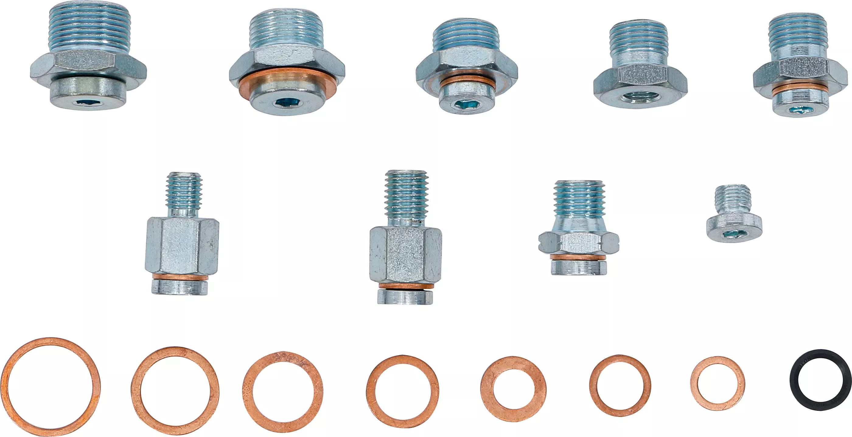 Oljeavtappningsskruvar-reparation-sortiment | 63 delar