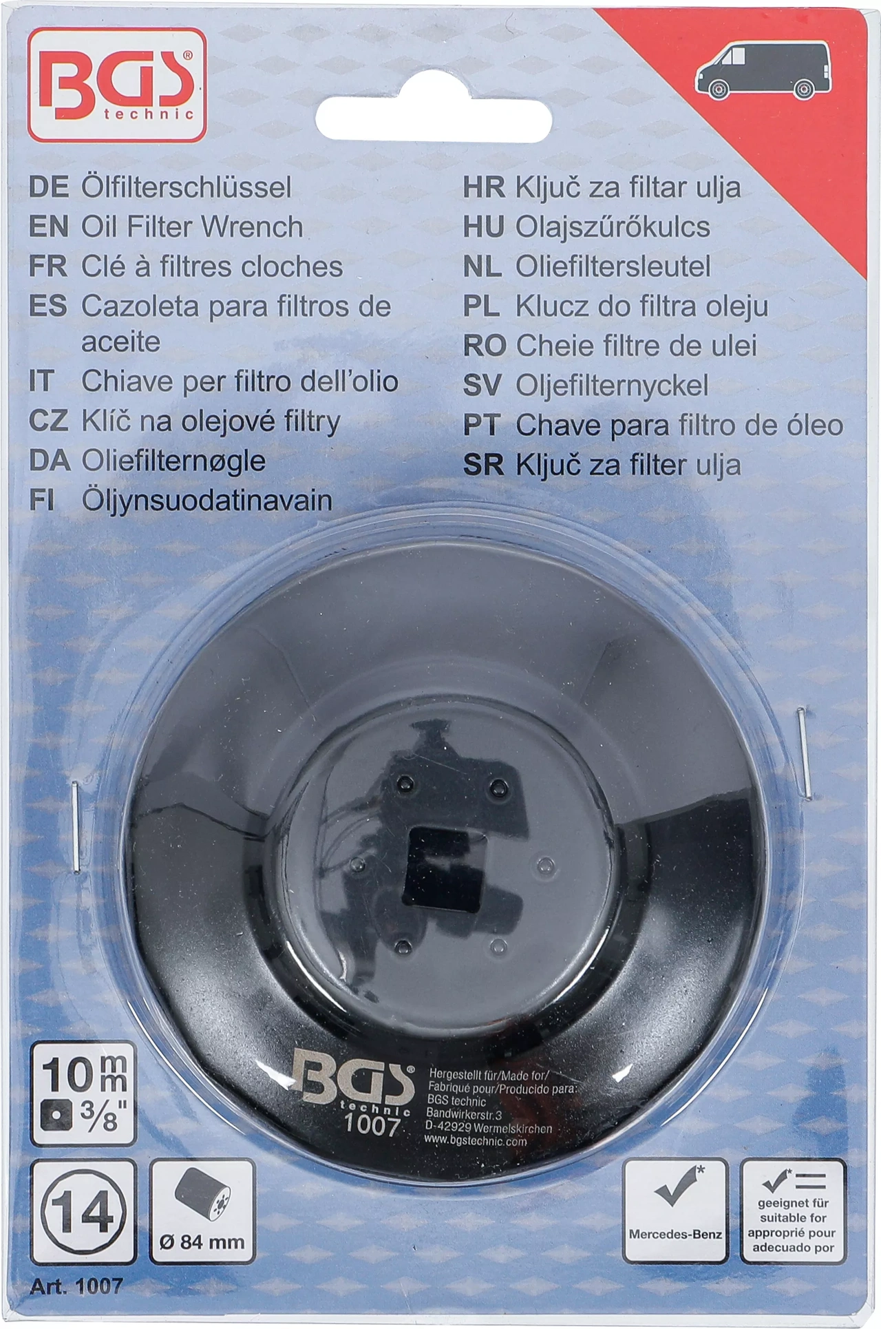 Oljefilternyckel | 14-kant | Ø 84 mm | för Mercedes-Benz