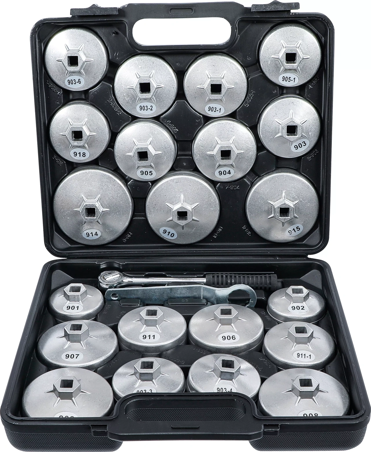 Oljefilternyckel-sats | Aluminium-gjutgods | 12,5 mm (1/2") | 23 delar