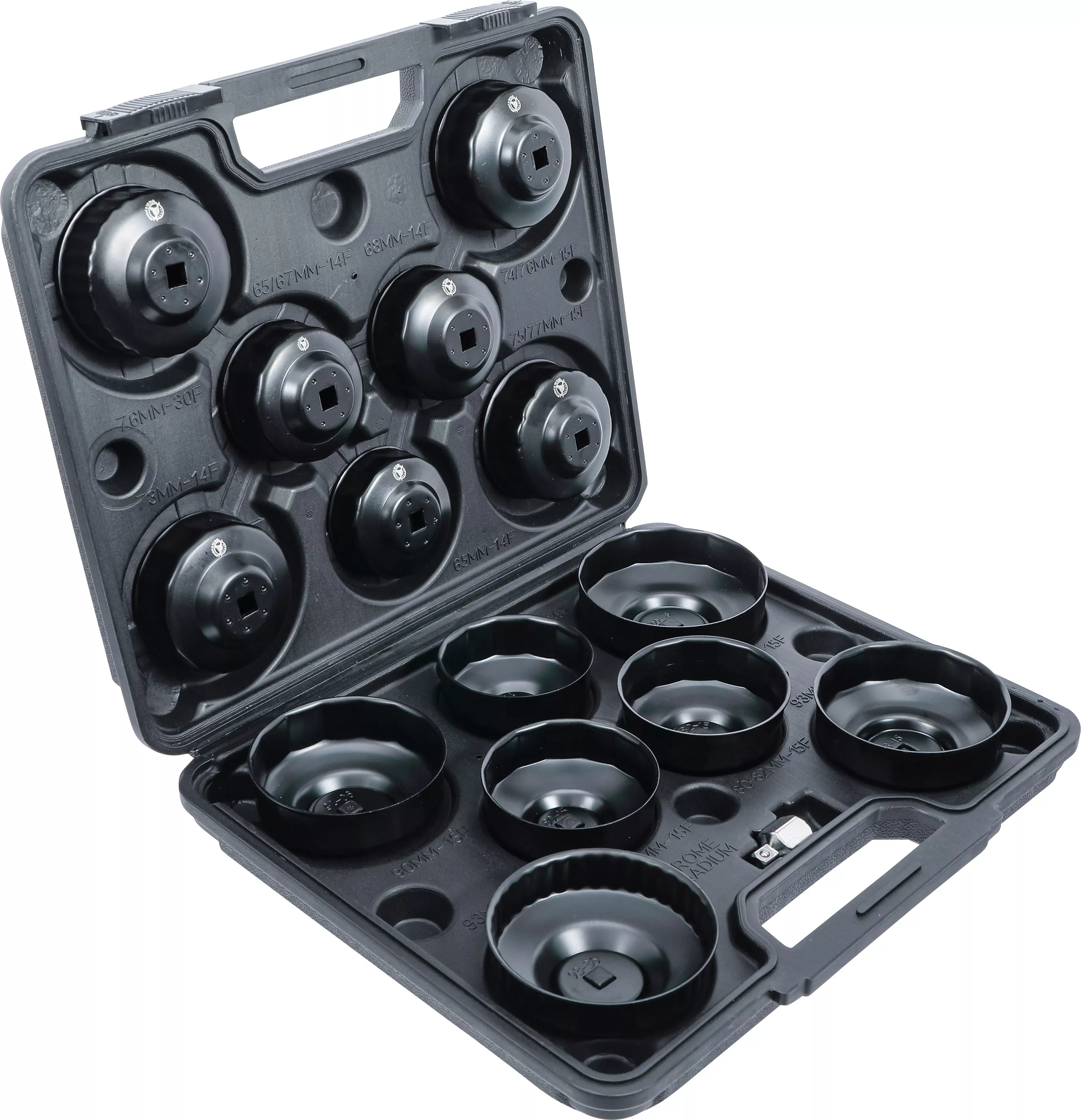 Oljefilternyckel-sats | 10 mm (3/8") | 14 delar