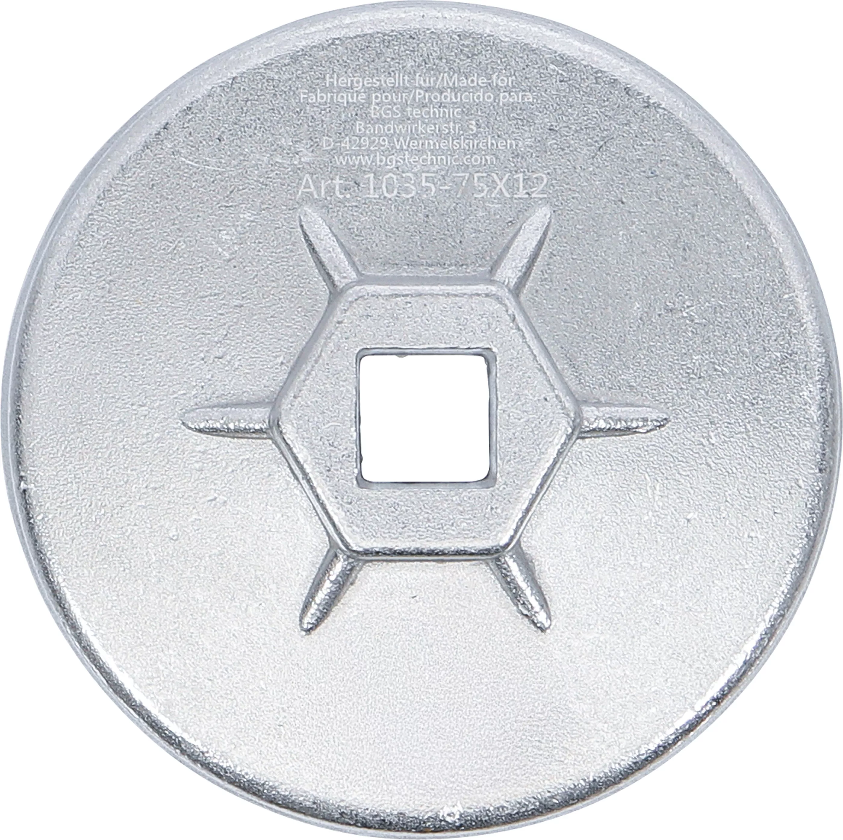 Oljefilternyckel | Tolvkant | Ø 75 mm