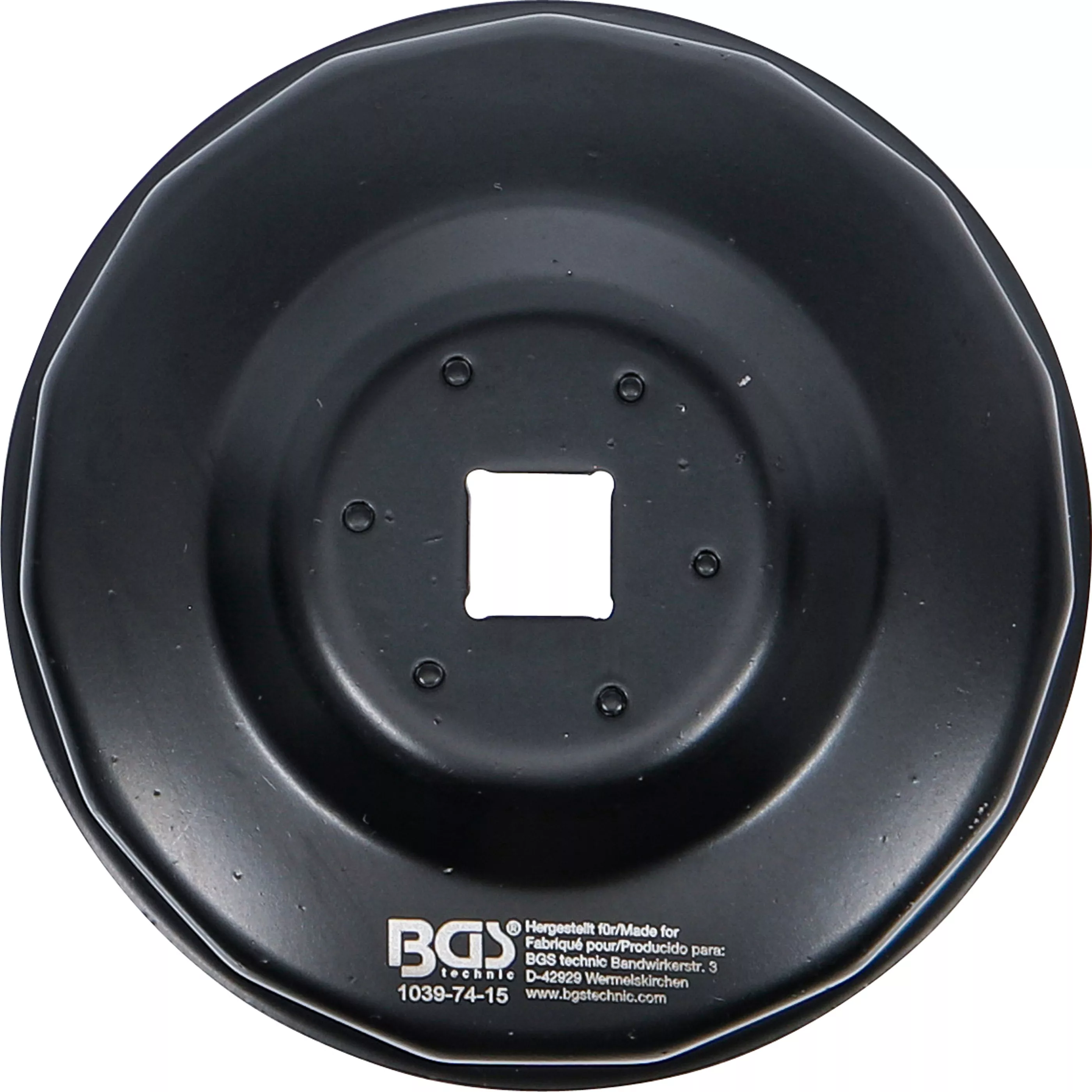 Oljefilternyckel | 15-kant | Ø 74 mm | för Audi, Chrysler, GM, Rover