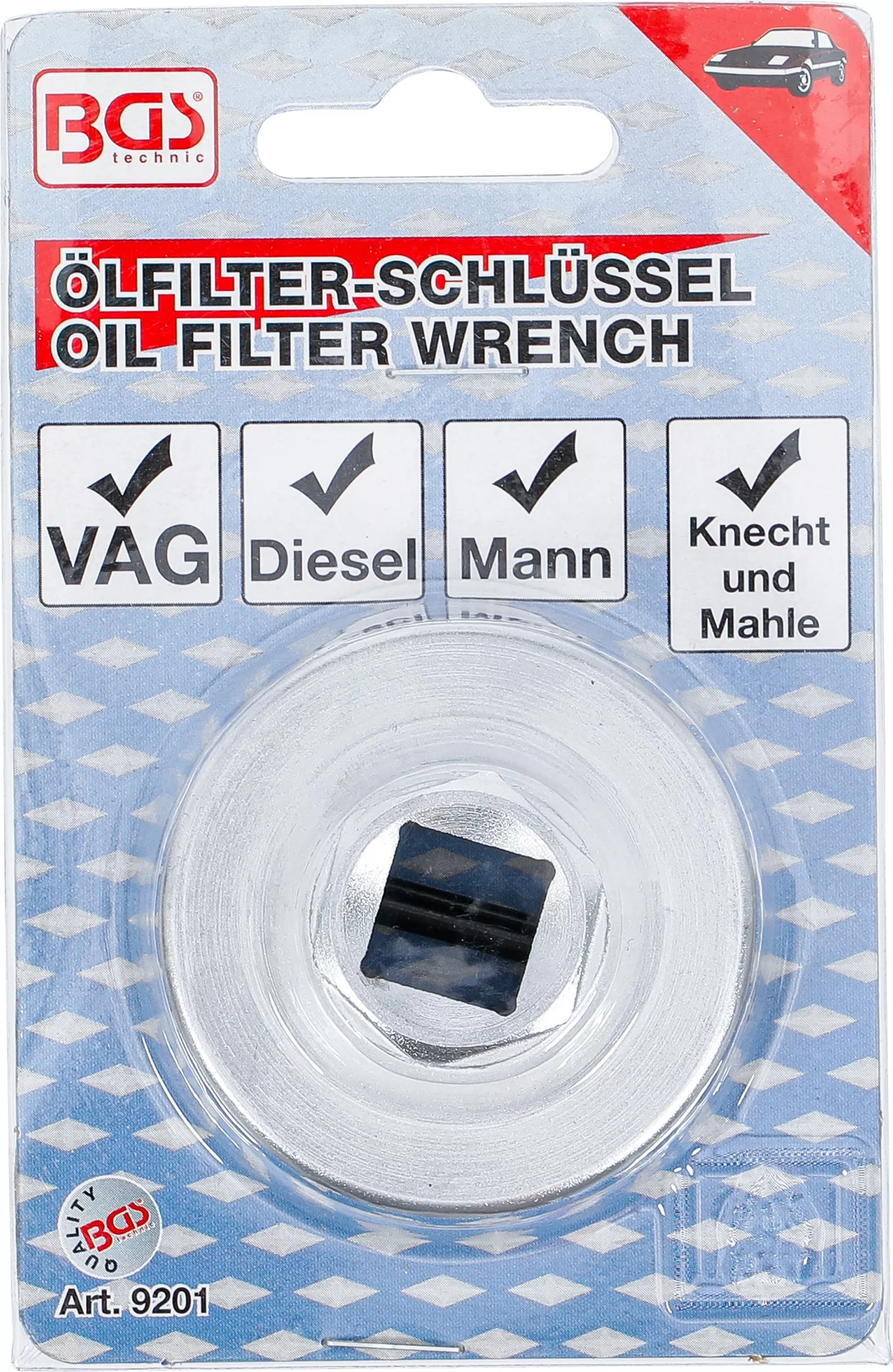 Oljefilternyckel | för VAG Diesel med MANN-/Mahle-Filter