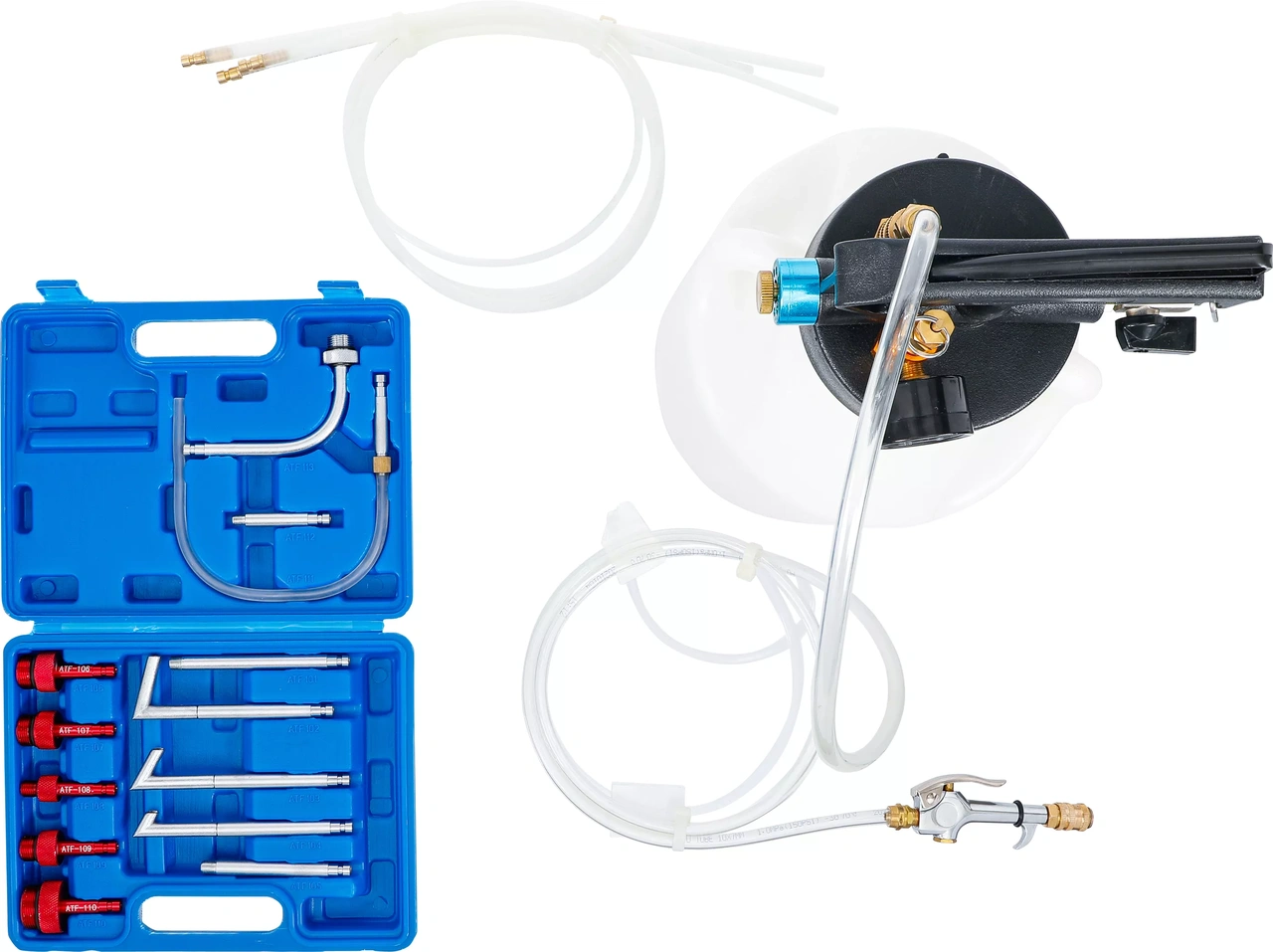 Tryckluft-oljesugare och påfyllare