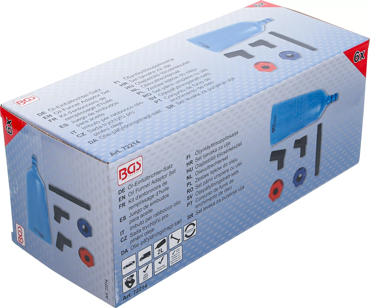 Oljepåfyllningstratt-sats | Plastutförande | för VAG