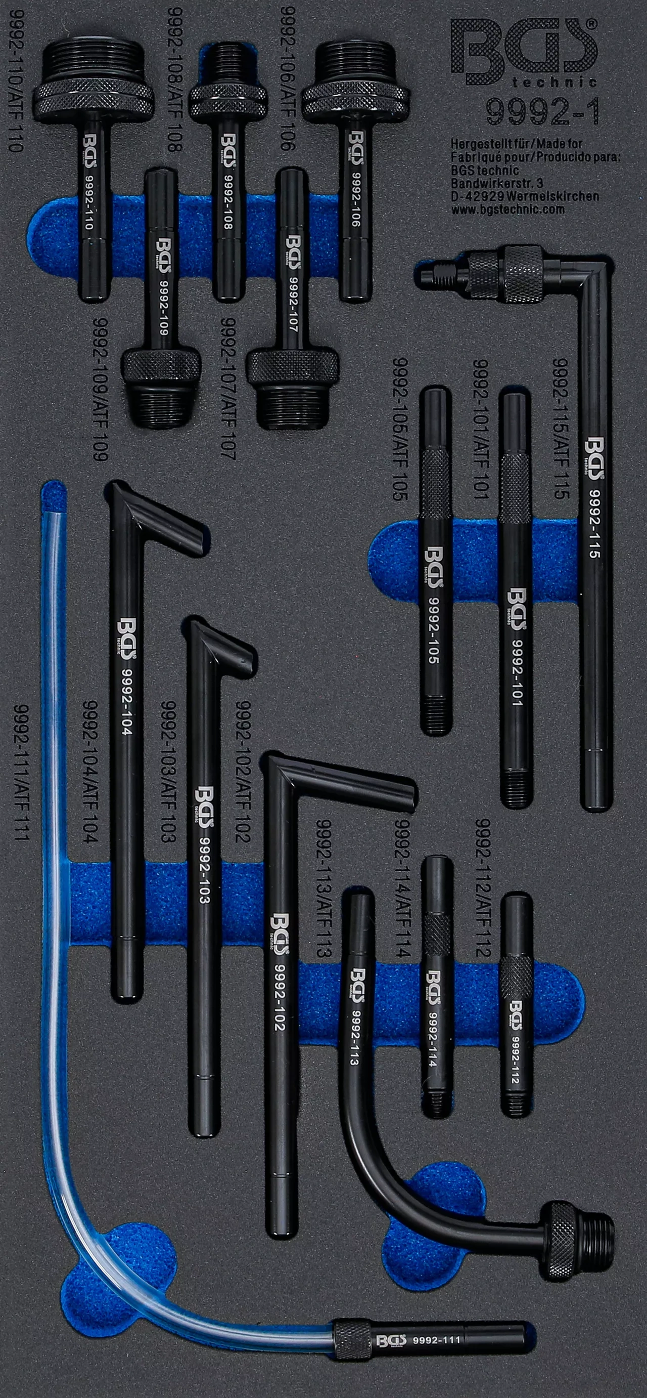 Växellåda-Påfyllningsadapter-sats | 15 delar