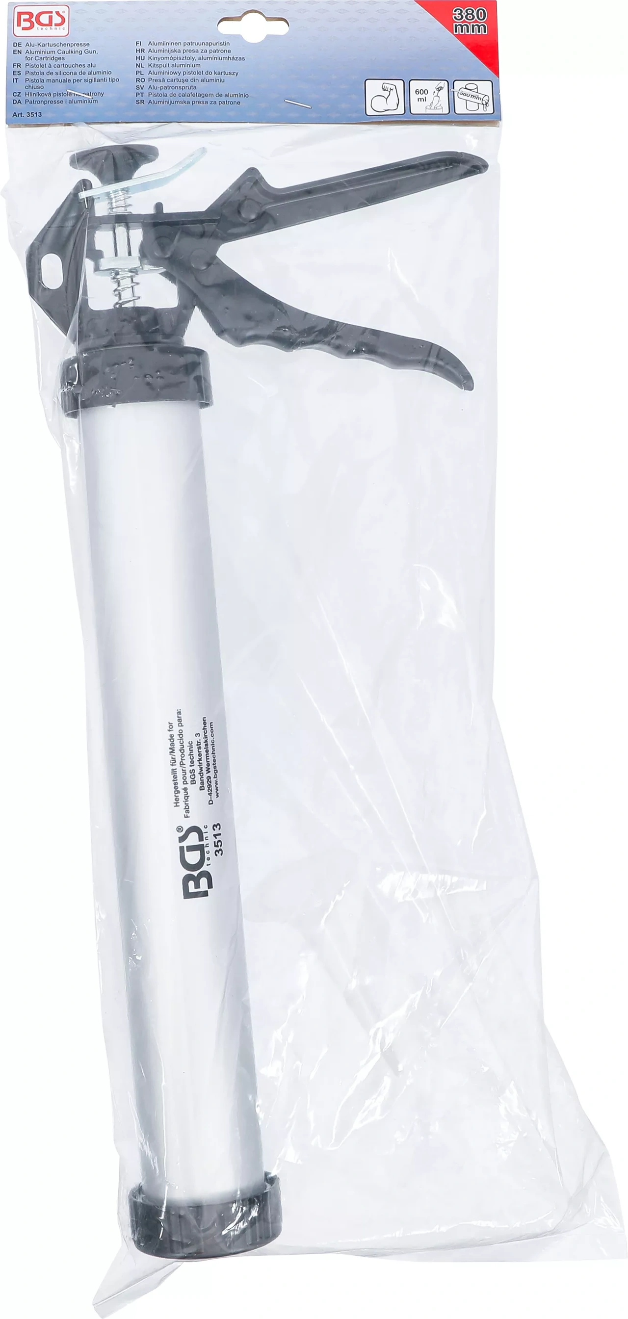 Alu-patronspruta | 380 mm