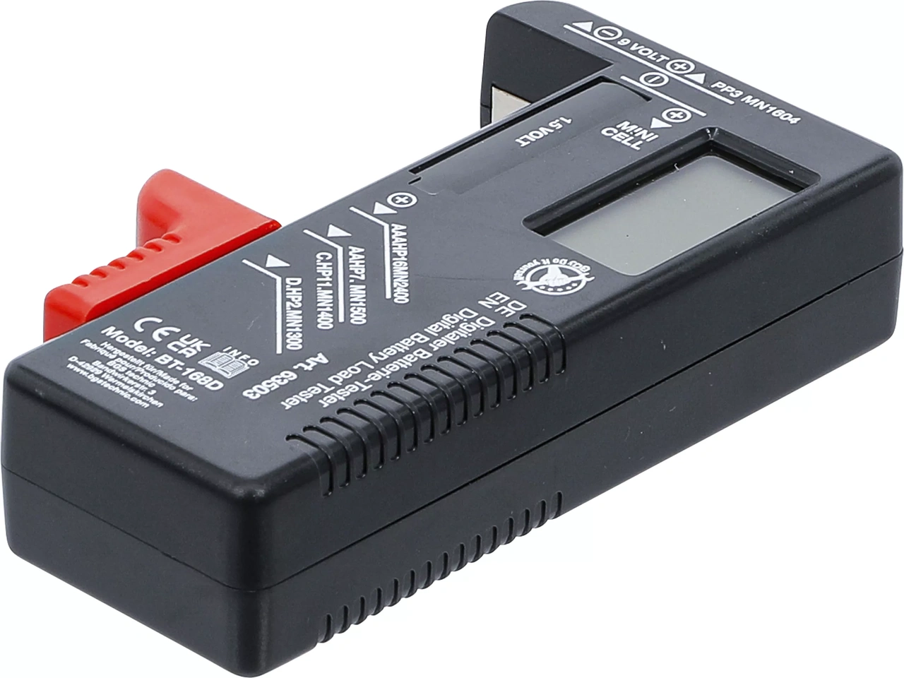 Batteritestare Digital 1,5 /9 Volt
