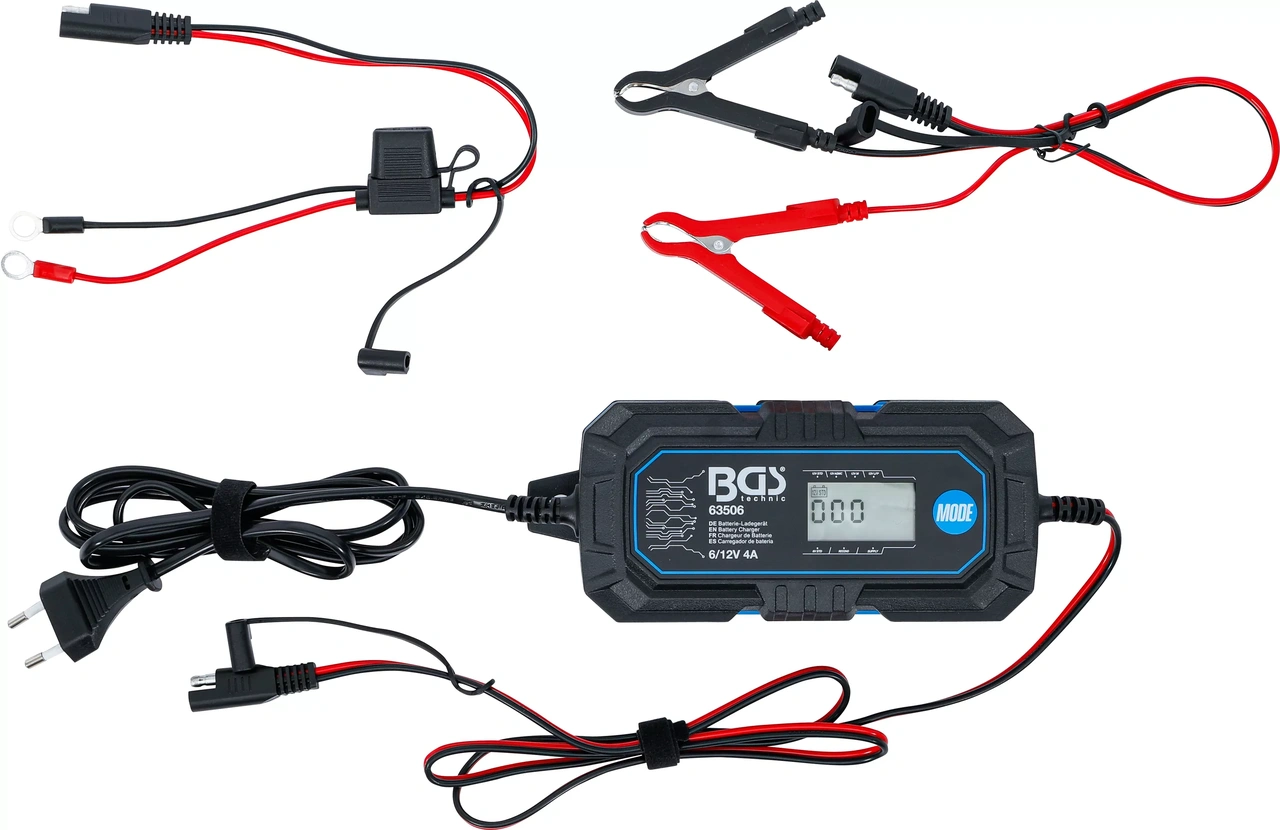 Batteriladdare Digital 6/12 Volt  4A