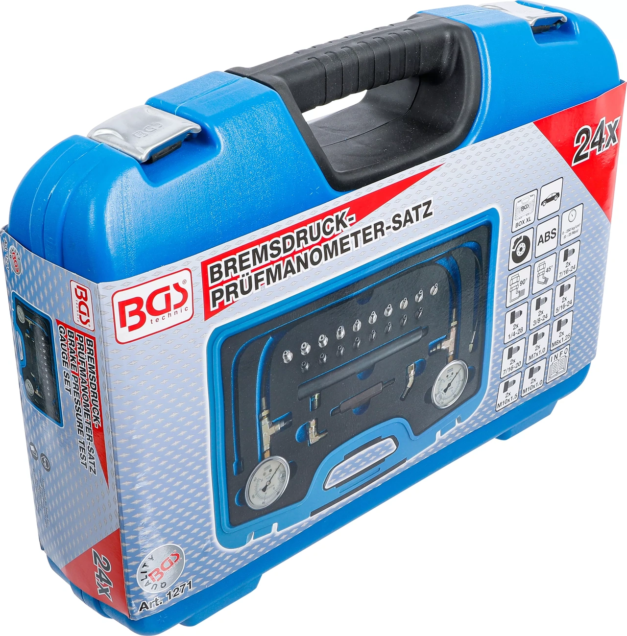 Bromstryck-testmanometer-sats