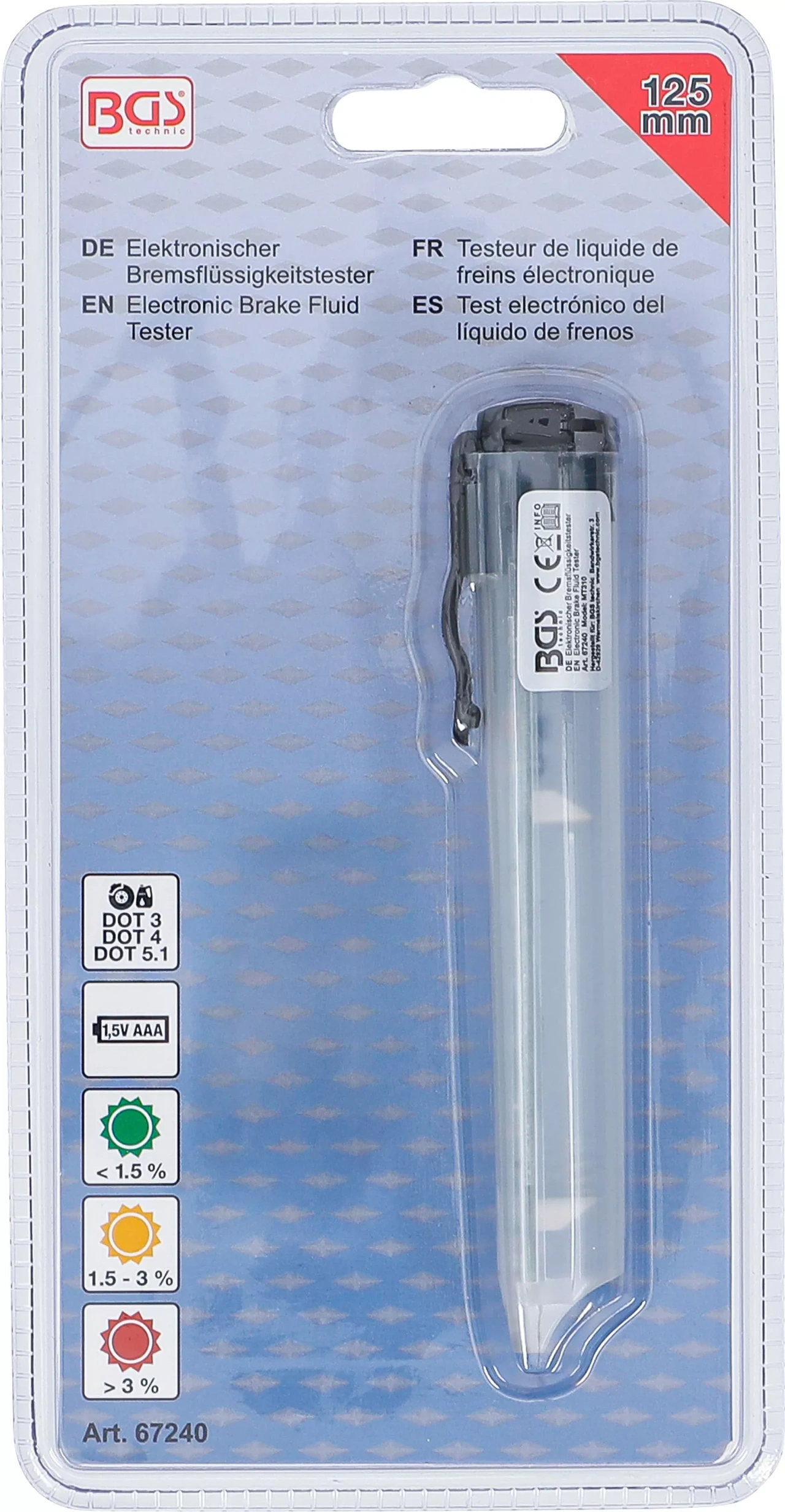 Elektronisk bromsvätsketestare