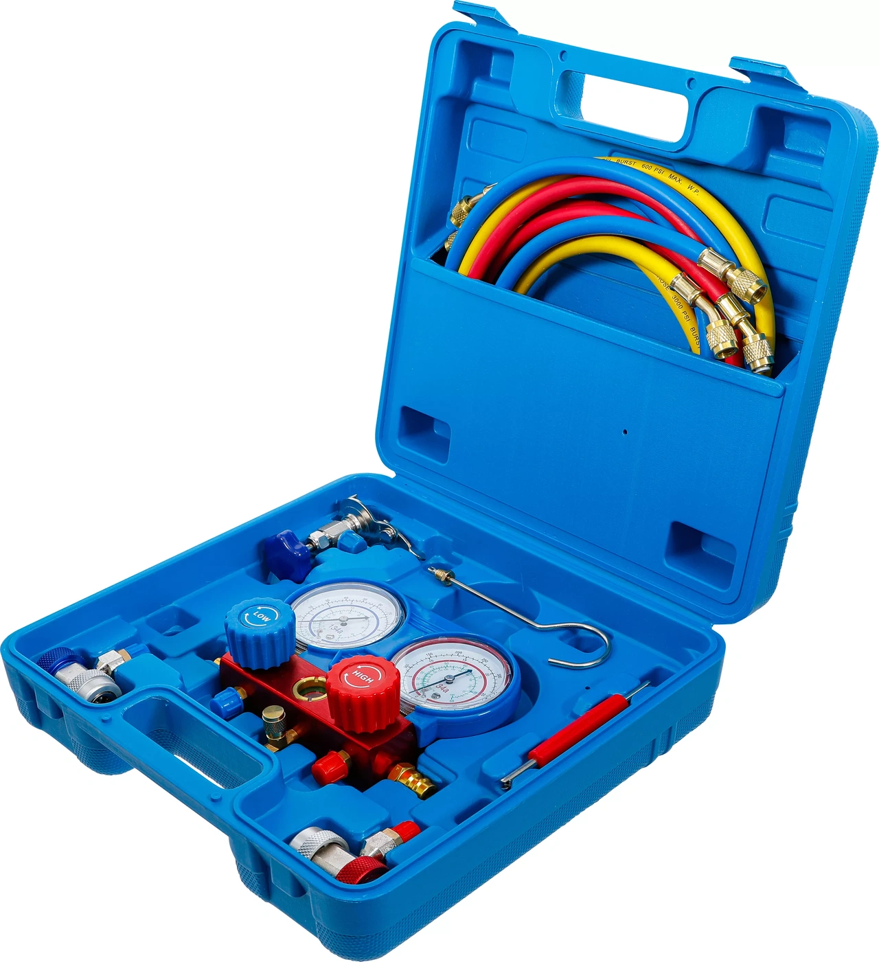 Tryckklocka-armatur för test av luftkonditionering