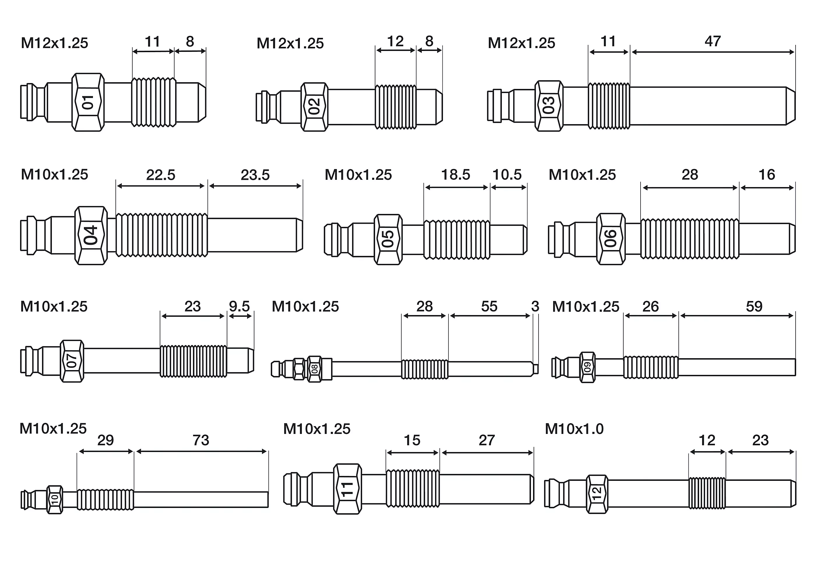 Kompressionstest-sats för Bensin- och Dieselmotorer