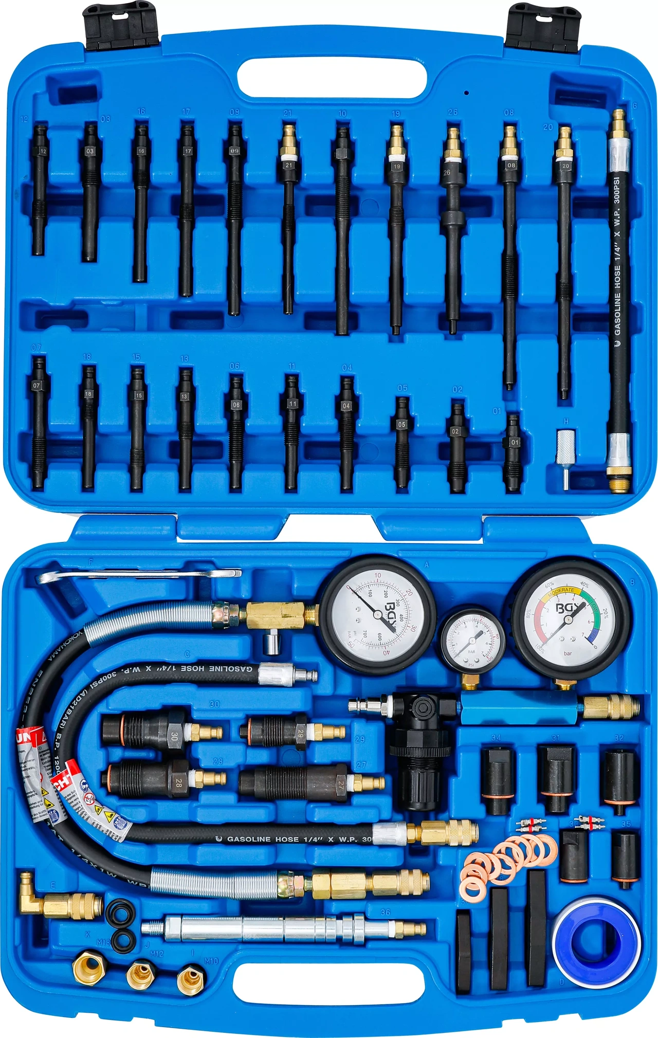 Kompression och läckagetestarsats för diesel & bensinmotorer