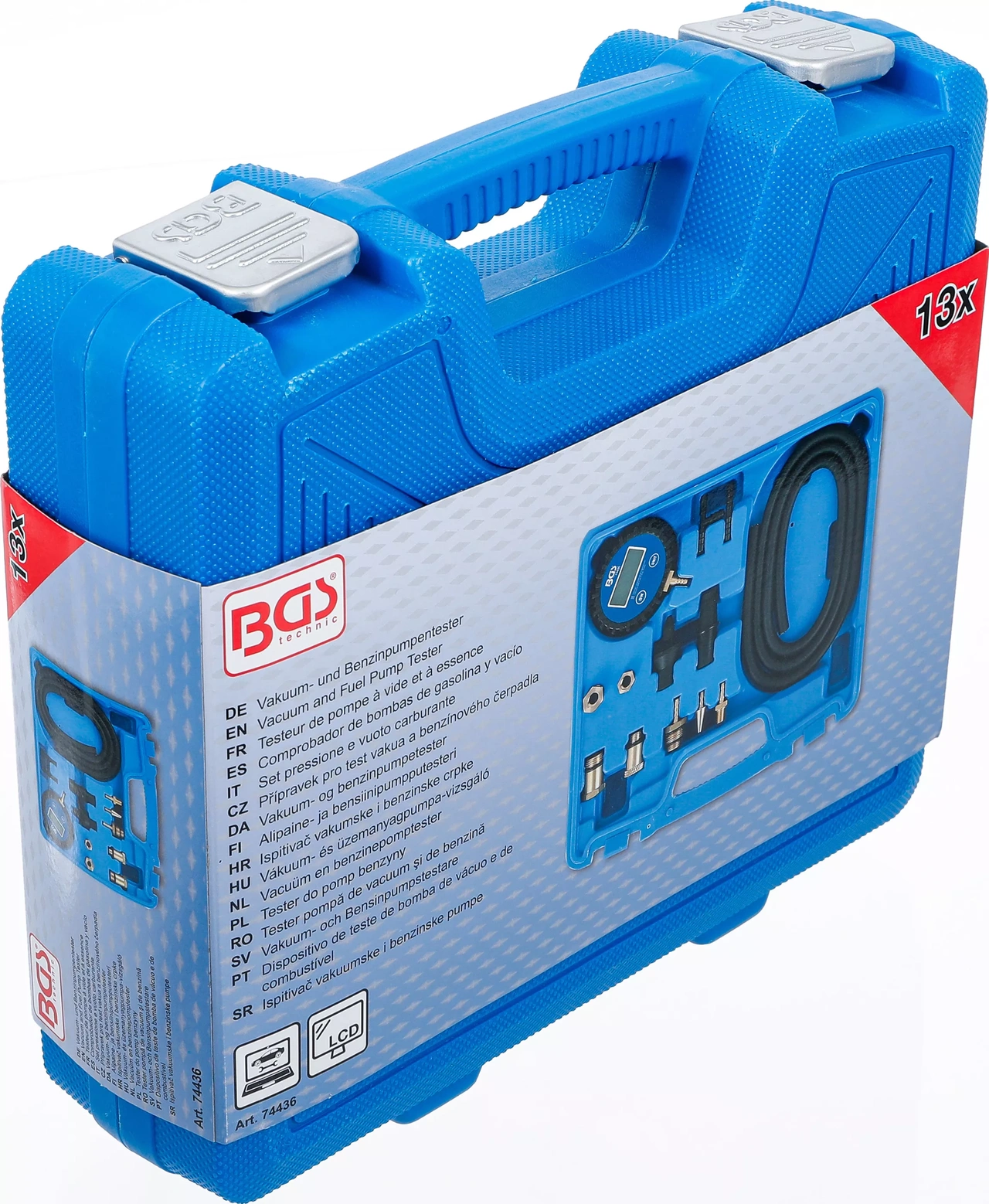 Vakuum- och Bensinpumpstestare | digital | med adaptersats