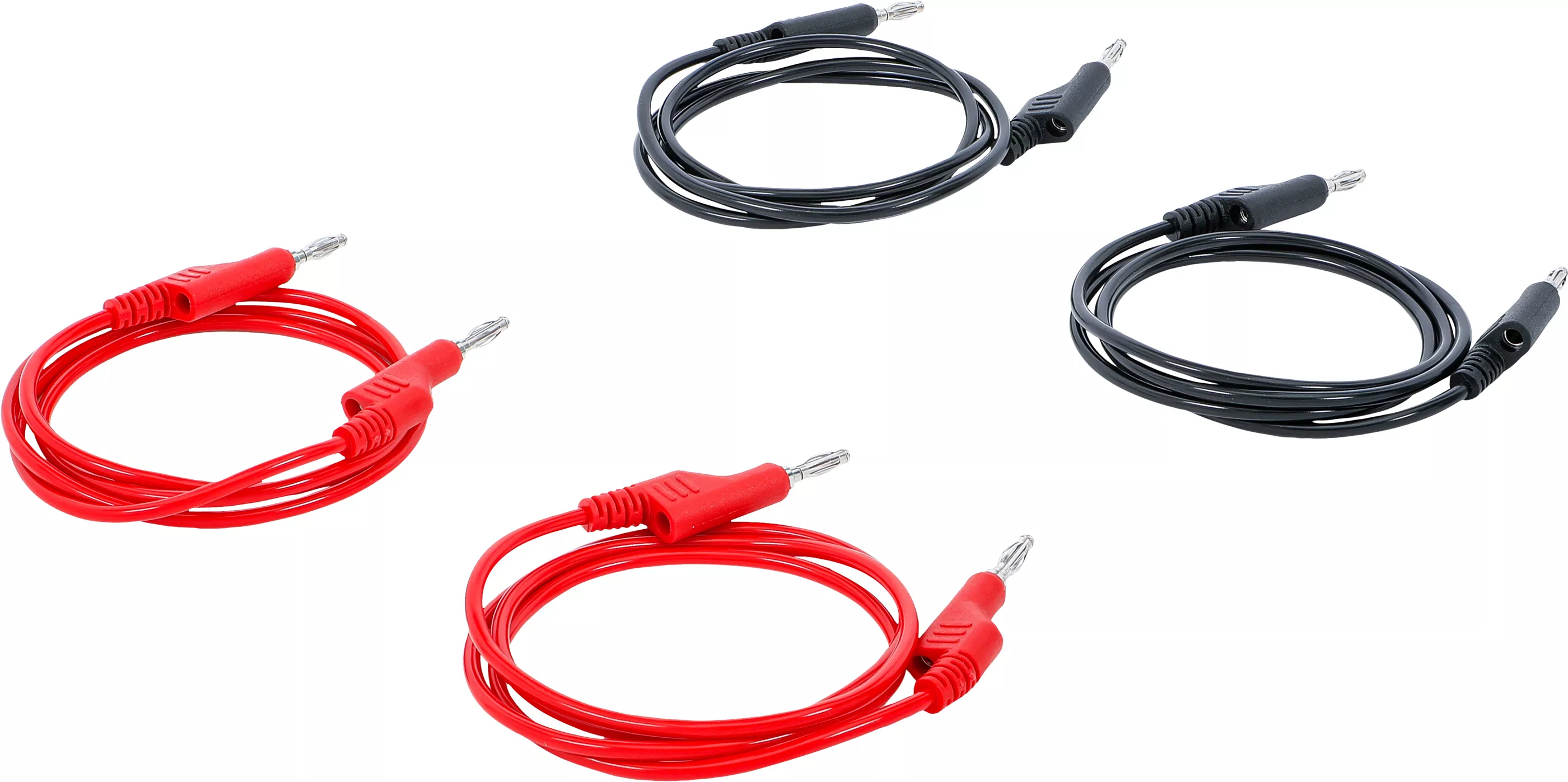 Mätledningssats 4mm 4-delar