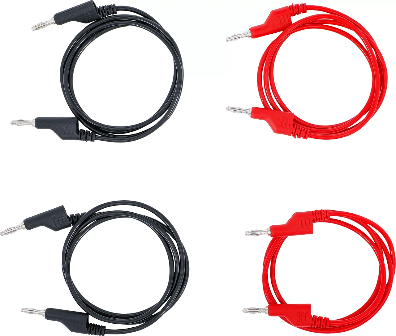 Mätledningssats 4mm 4-delar