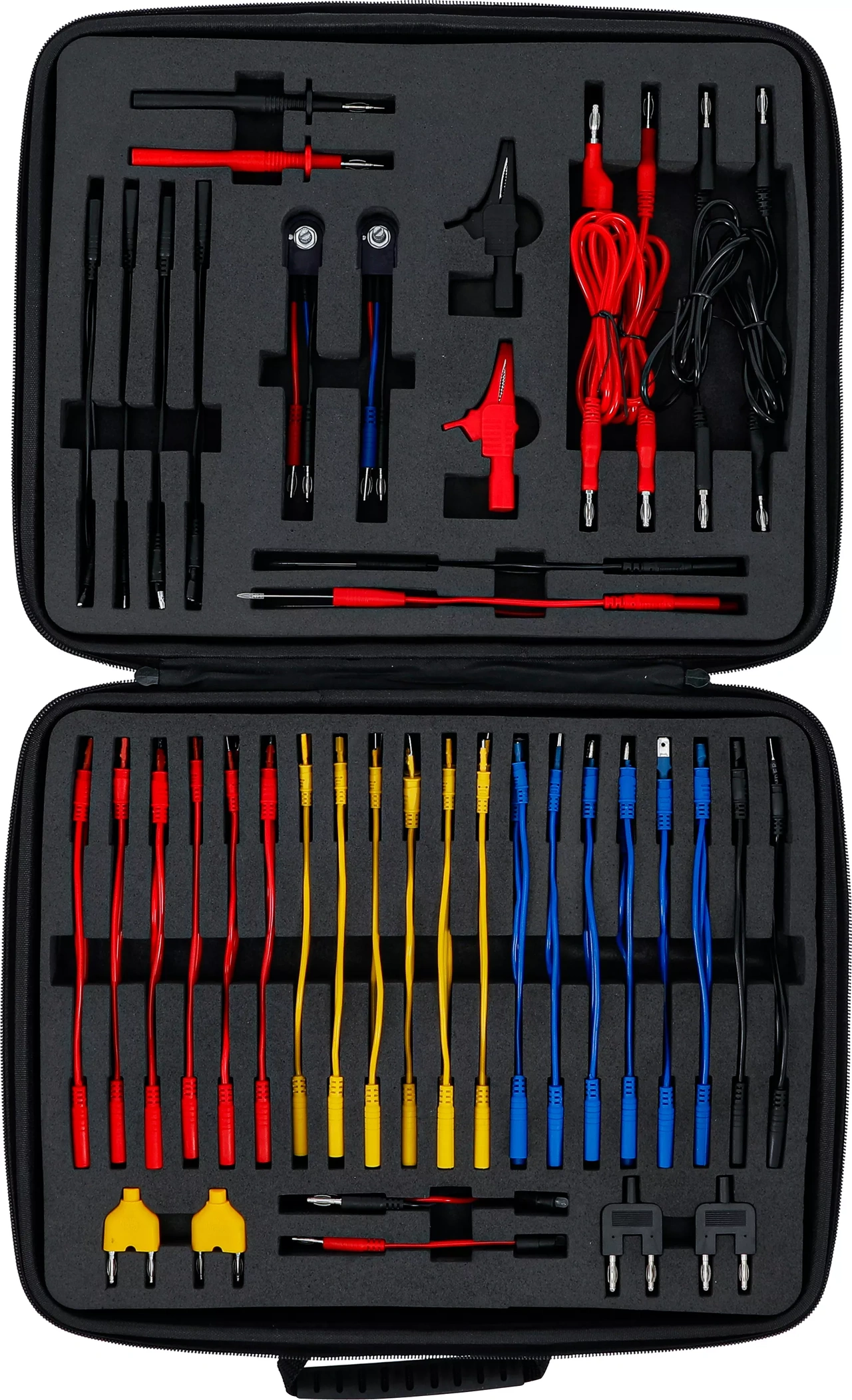 Mätledning och mätspetssats max 24V 92-delar