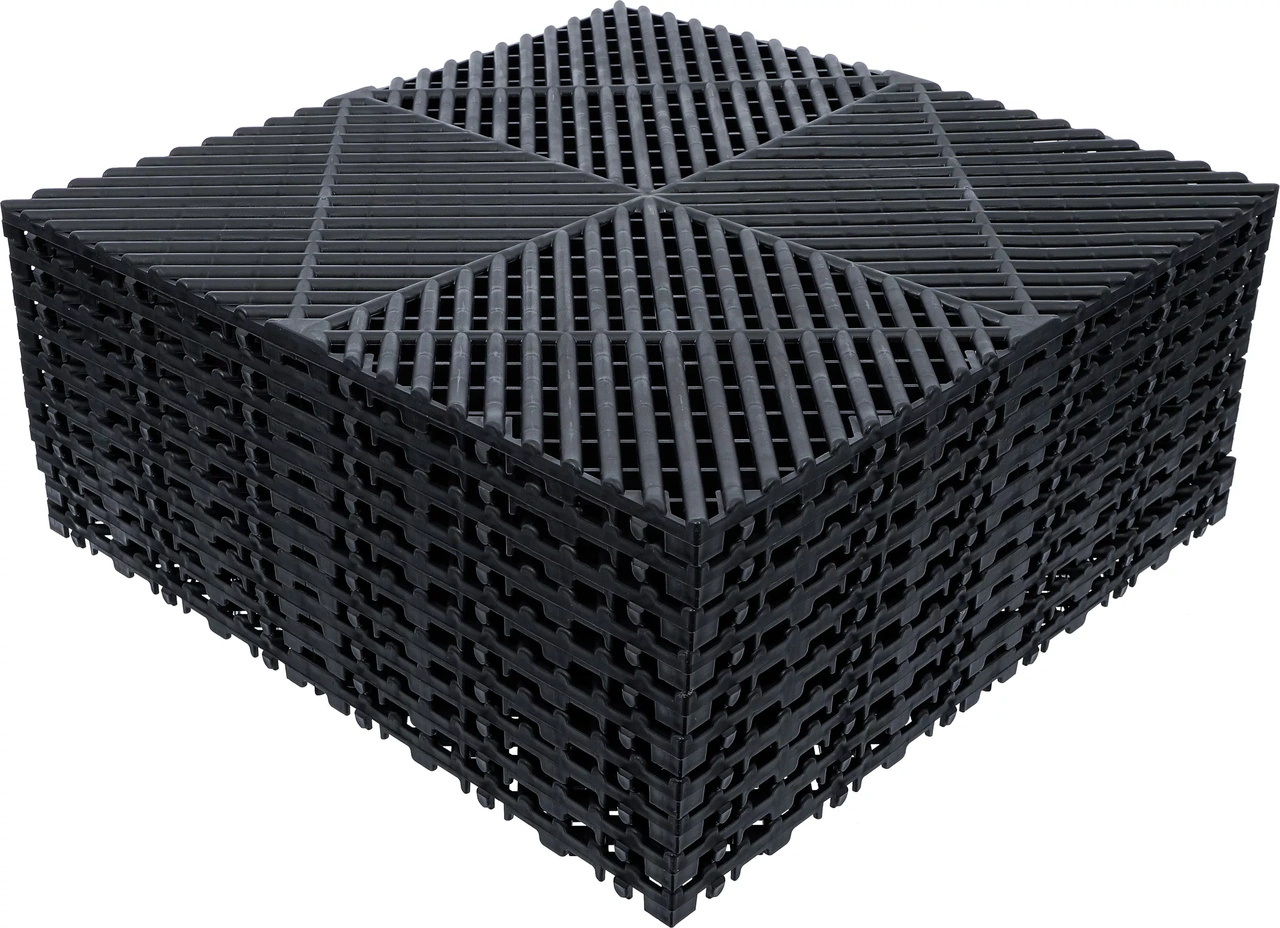 Verkstadsgolvsats | Klick-system | 400 x 400 x 18 mm | 10 delar