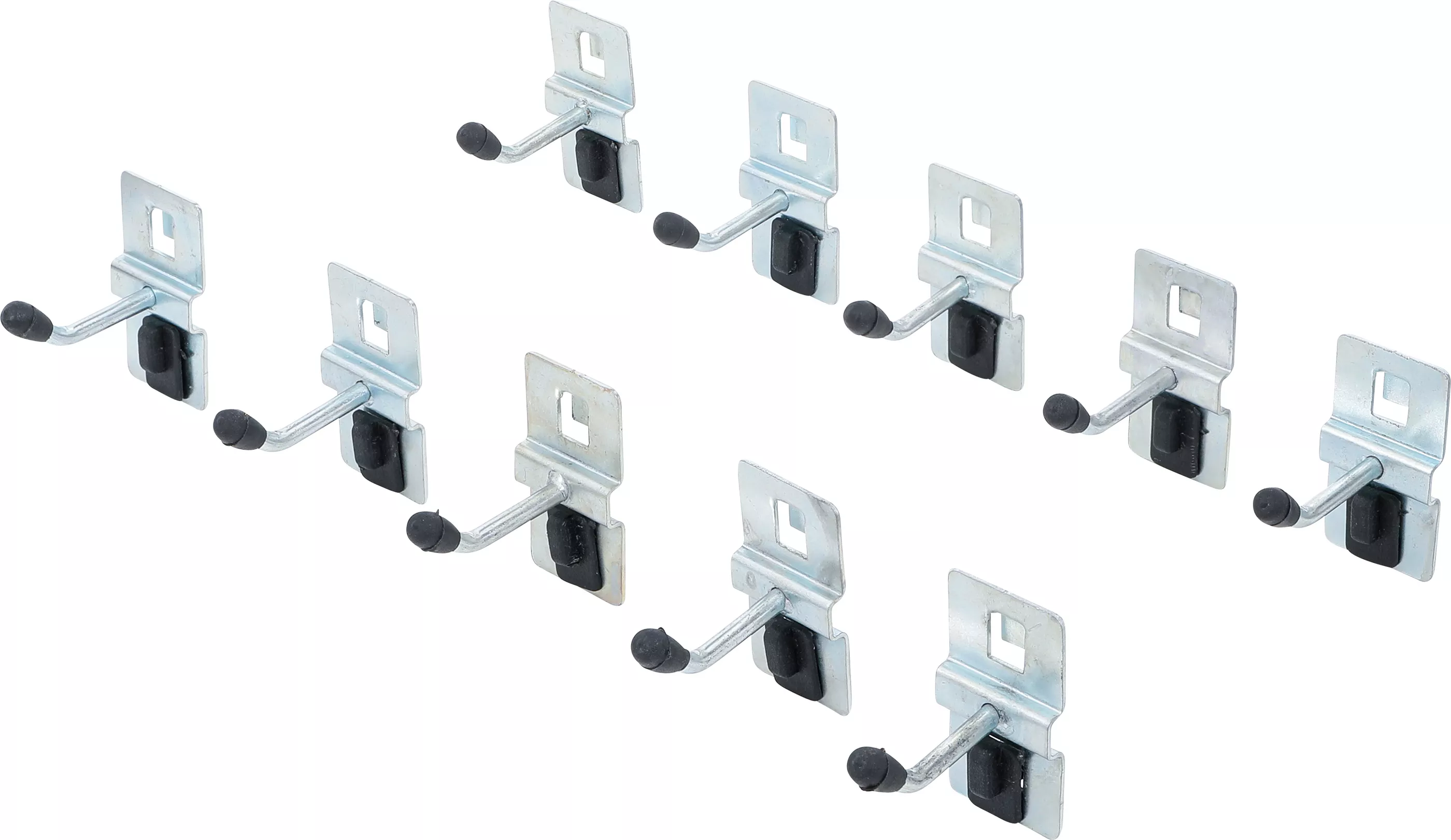 Enkelkrok-sats | 40 mm | För skåpvägg-system | 10 delar