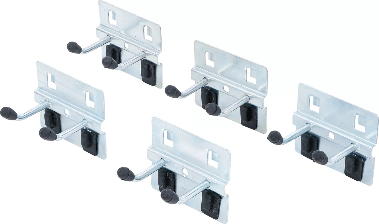 Dubbelkrok-sats | 40 mm | För skåpvägg-system | 5 delar